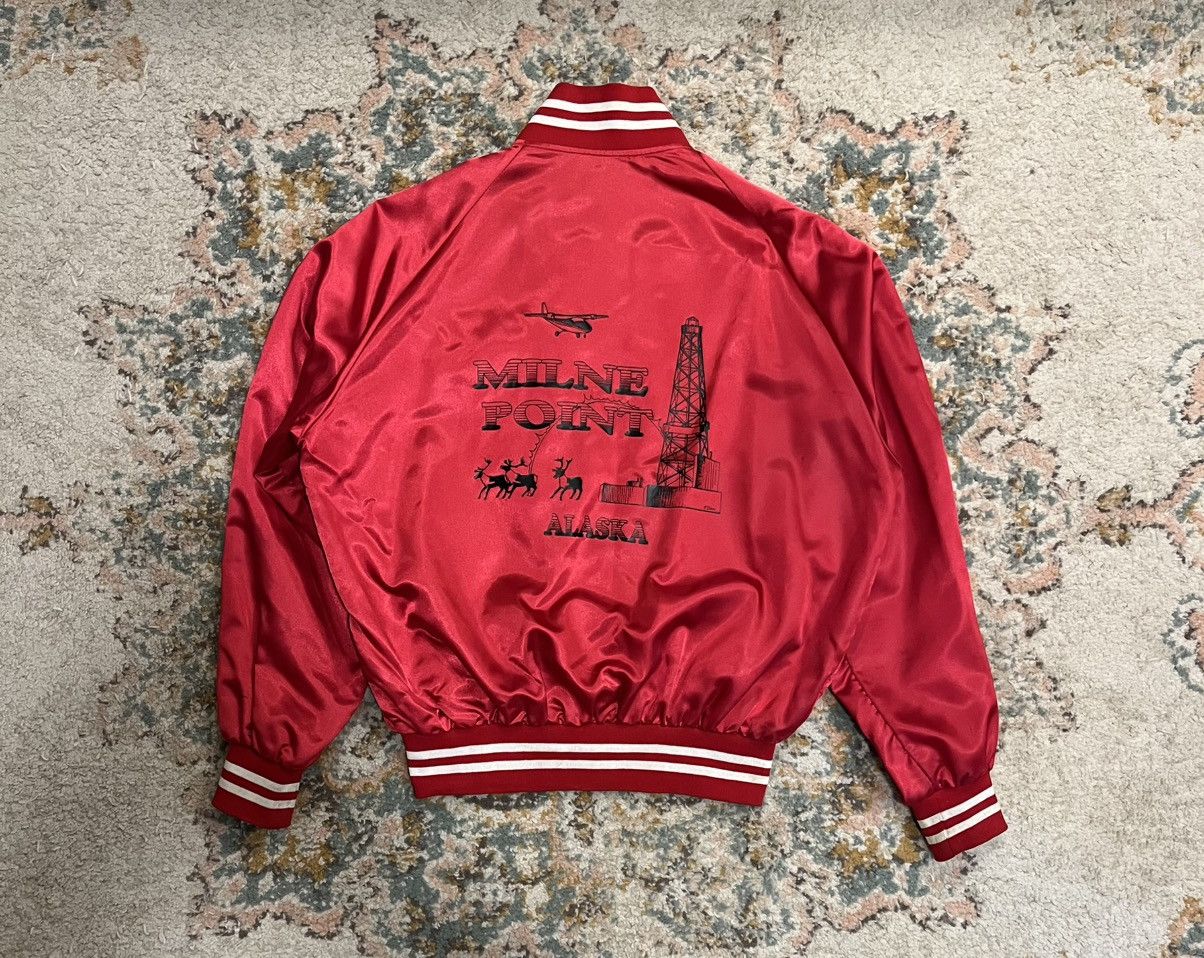 Other Vintage 1980s Satin Bomber Jacket Alaska Red Men’s Large Size US L / EU 52-54 / 3 - 1 Thumbnail