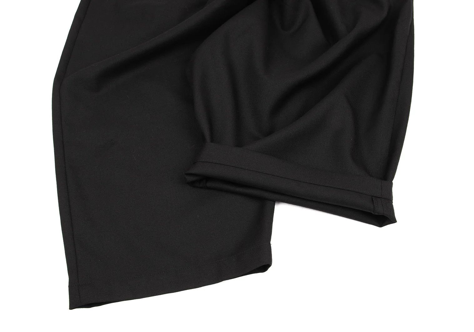 Yohji Yamamoto Wool-Poly Gabardine Belted Sarouel Pants in Black Size US 34 / EU 50 - 9 Thumbnail