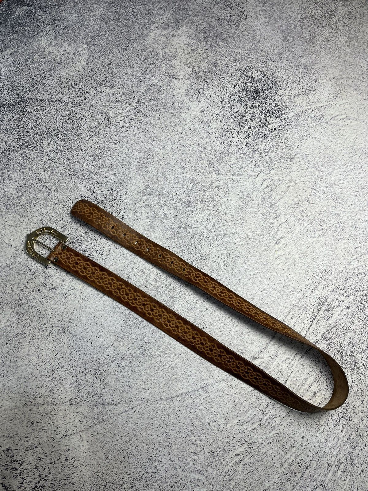 Other Vintage Avant Garde Leather USA Belt Streetwear Y2K Rare Size ONE SIZE - 11 Thumbnail