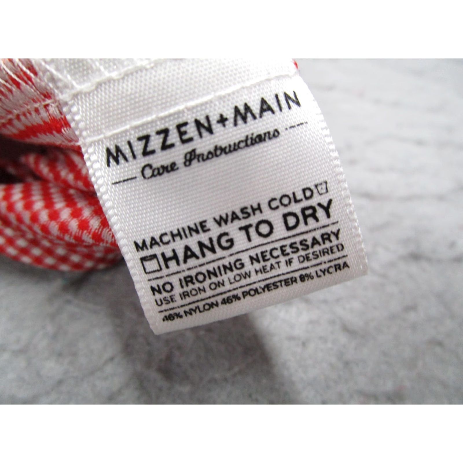 Mizzen+Main Mizzen+Main Shirt Mens XL Trim Fit Red Check Button-Down Performance Stretch Wrinkle Resistant Easy Care Size US XL / EU 56 / 4 - 4 Thumbnail