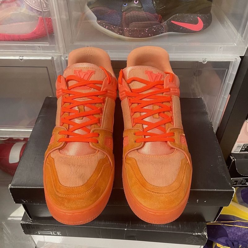 Louis Vuitton Virgil Abloh x LOUIS VUITTON Orange Sneakers - Size US 8.5 / EU 41-42 - 2 Thumbnail