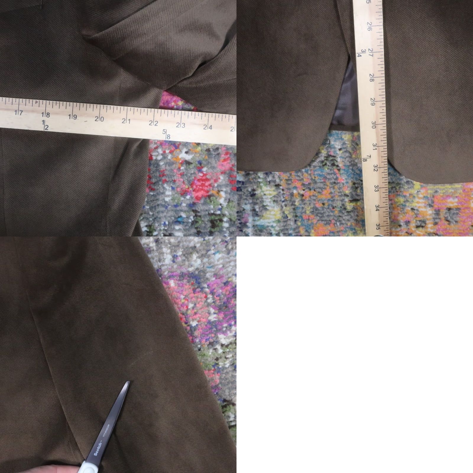 Chaps Chaps Blazer Jacket Mens 44 Brown Velour Long Sleeve Business Retro Sports Solid Size US XXL / EU 58 / 5 - 8 Thumbnail