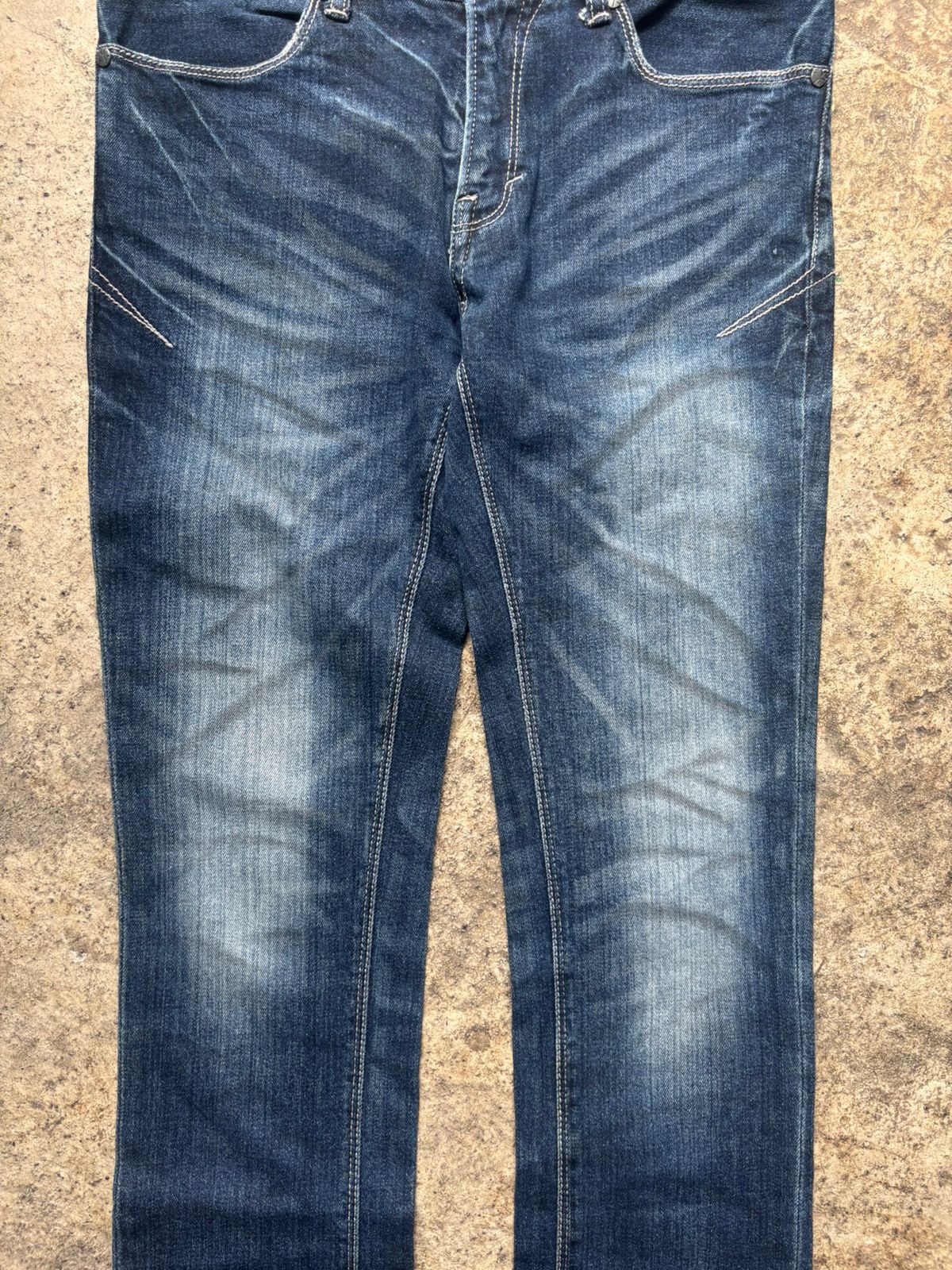 GOSTAR DE FUGA 2000s Gostar De Fuga Claw Marks Washed Jeans Size US 29 - 4 Thumbnail