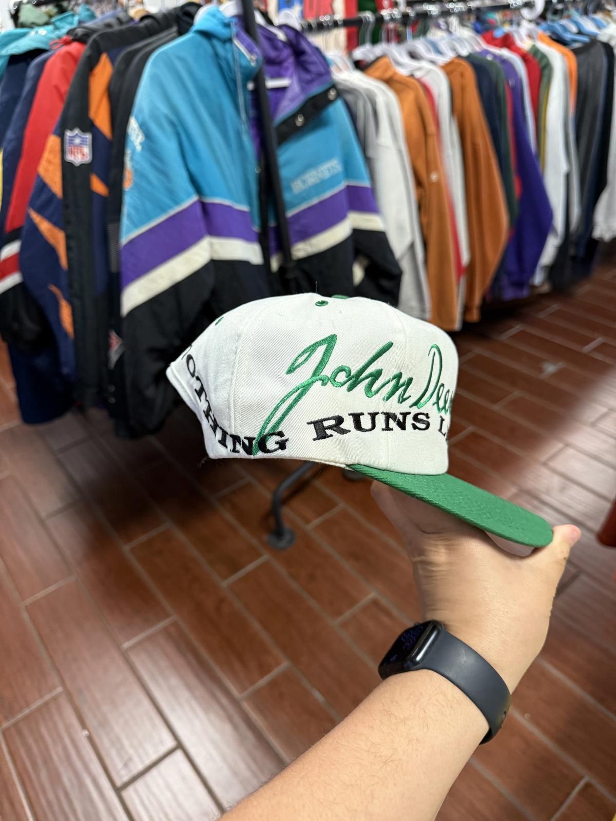 Designer 90's Vintage John Deere Snapback Hat Size ONE SIZE - 3 Thumbnail