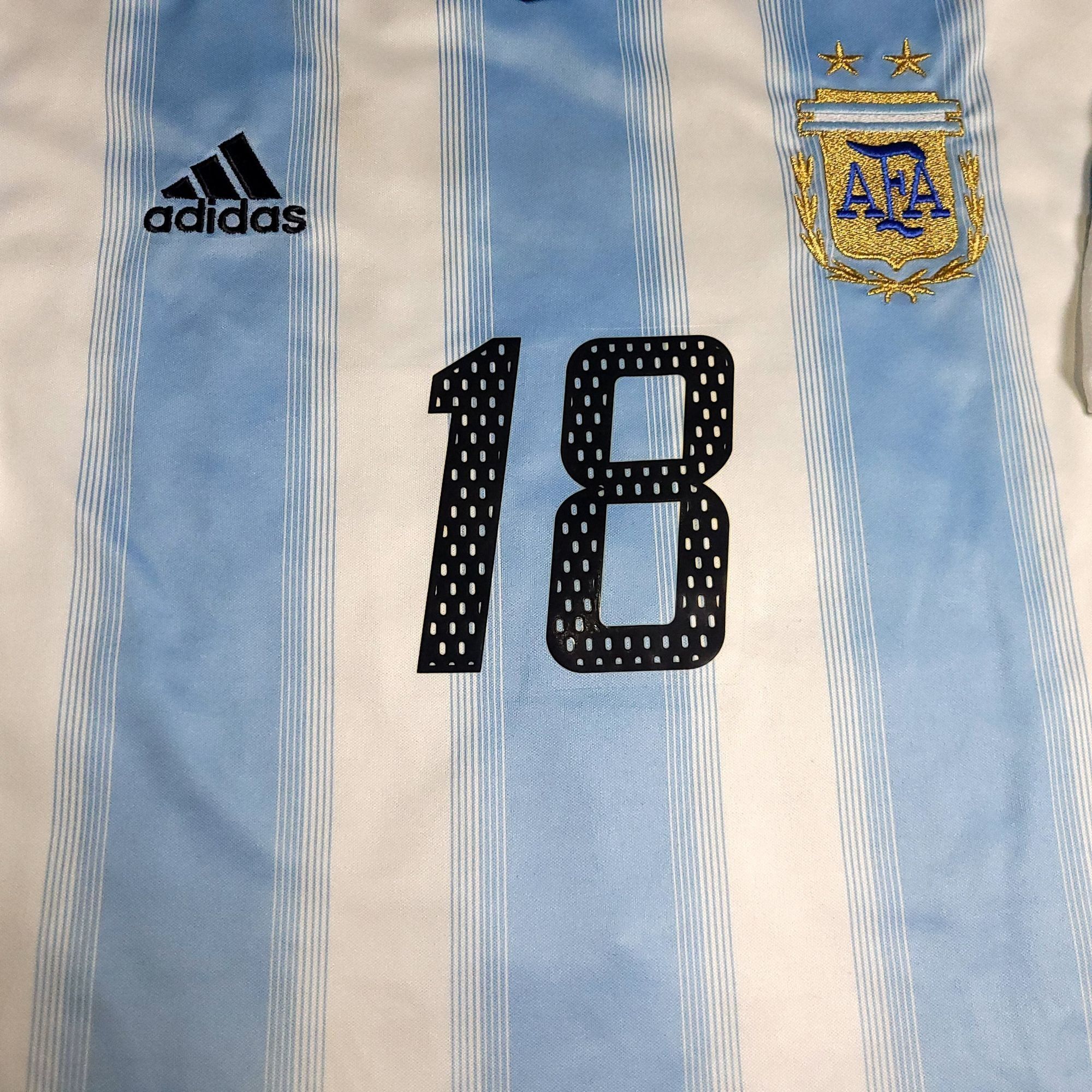 Adidas Messi Argentina 2004 2005 DEBUT Soccer Jersey BNWT XL Size US XL / EU 56 / 4 - 3 Thumbnail