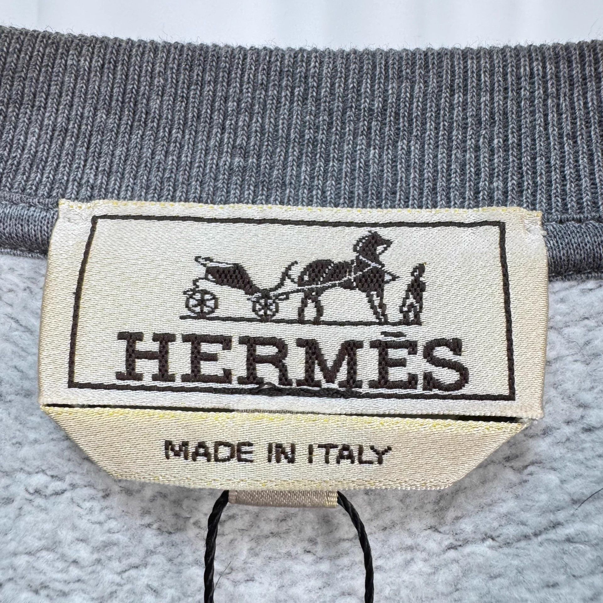 Hermes Hermes Horse Head Leather Panelled Sweatshirt XL Light Stain Size US XL / EU 56 / 4 - 5 Thumbnail