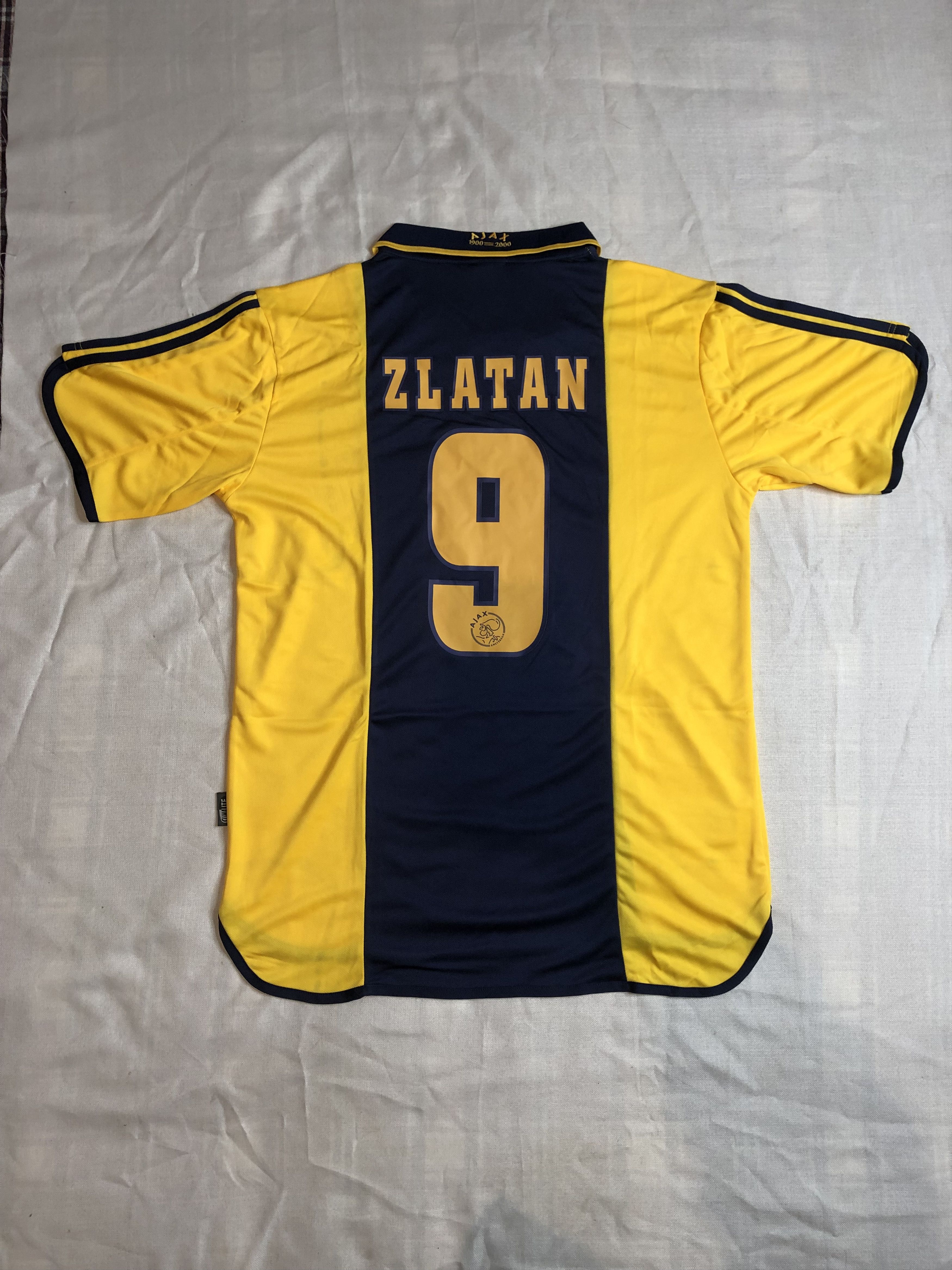 Vintage 1989-90 AJAX ZLATAN RETRO SOCCER JERSEY Size US L / EU 52-54 / 3 - 2 Thumbnail