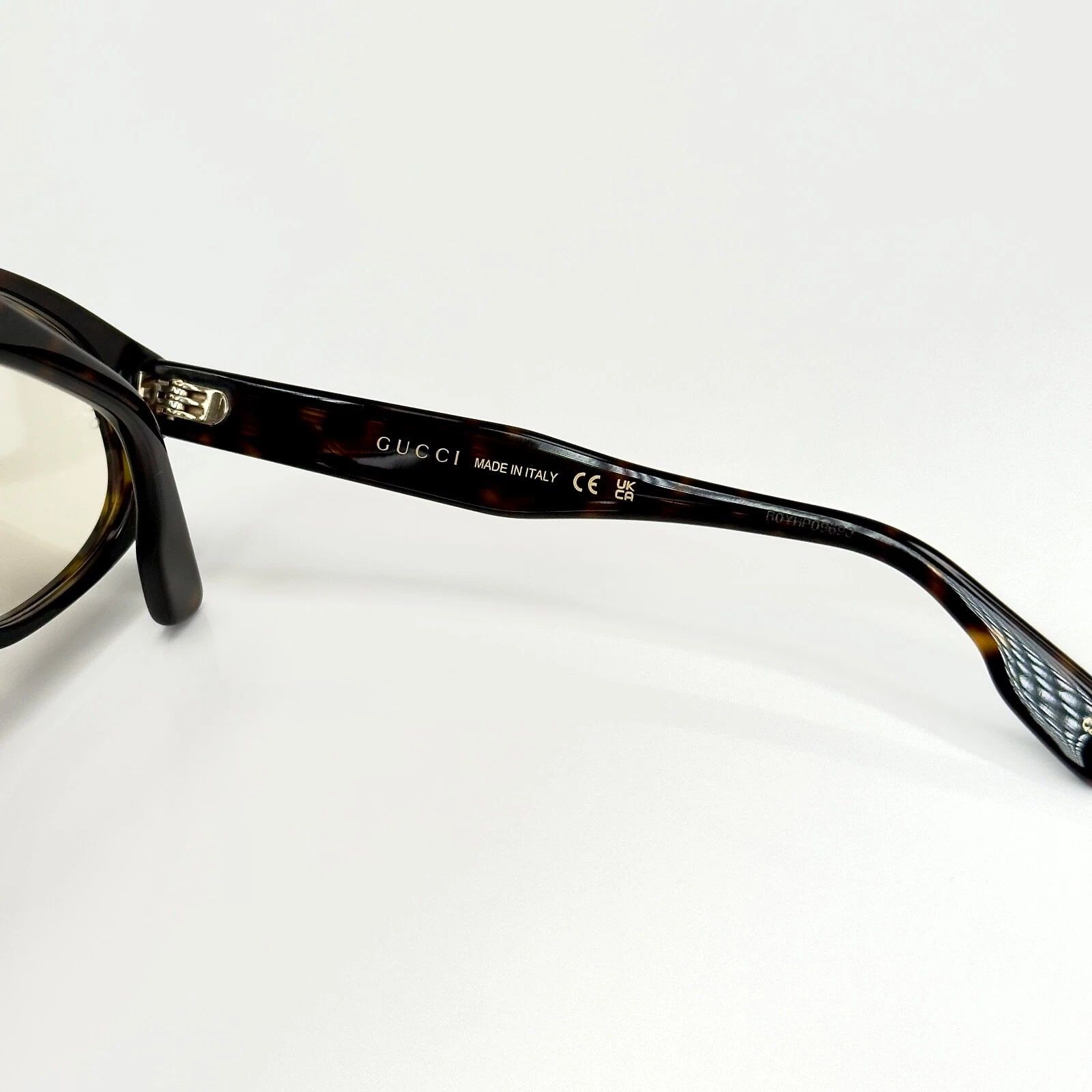 Gucci GUCCI Gg1248S 1248 Brown Marble Angular Style Sunglasses 001 Size ONE SIZE - 3 Thumbnail