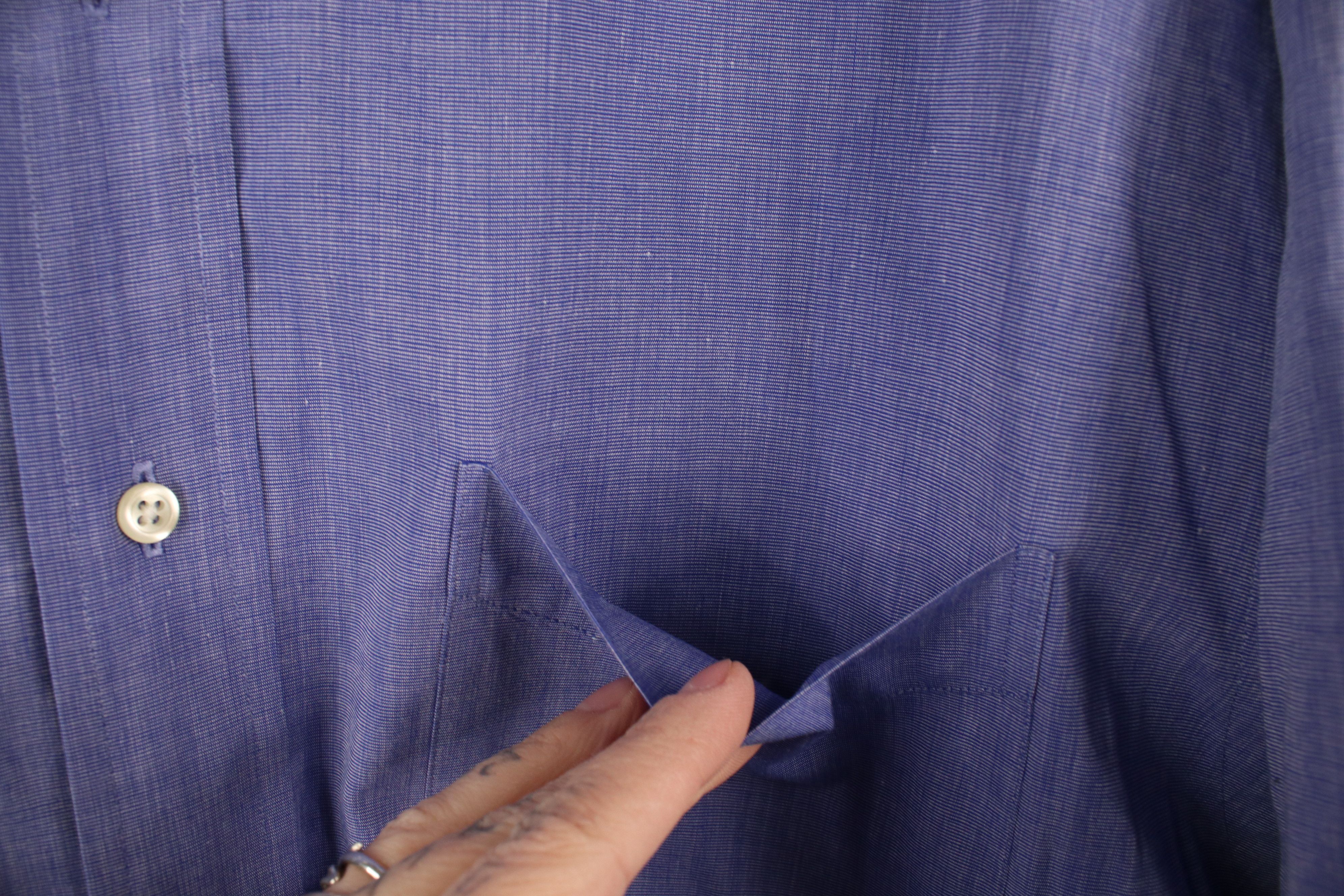 Brooks Brothers × Vintage Vintage 90s Brooks Brothers Cotton Button Down Shirt OCBD Size US M / EU 48-50 / 2 - 6 Thumbnail