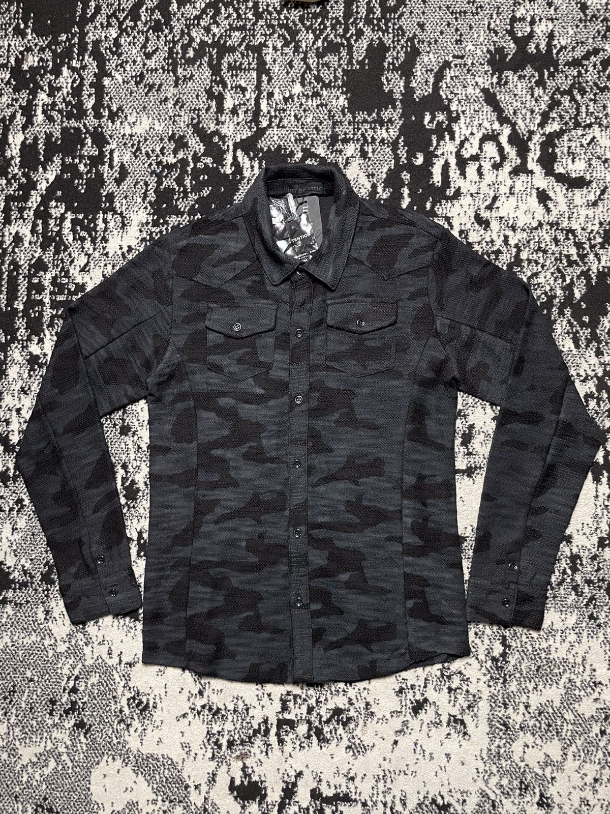 In The Attic NWT 🔥 In the Attic black camouflage vkei style Size US L / EU 52-54 / 3 - 1 Thumbnail
