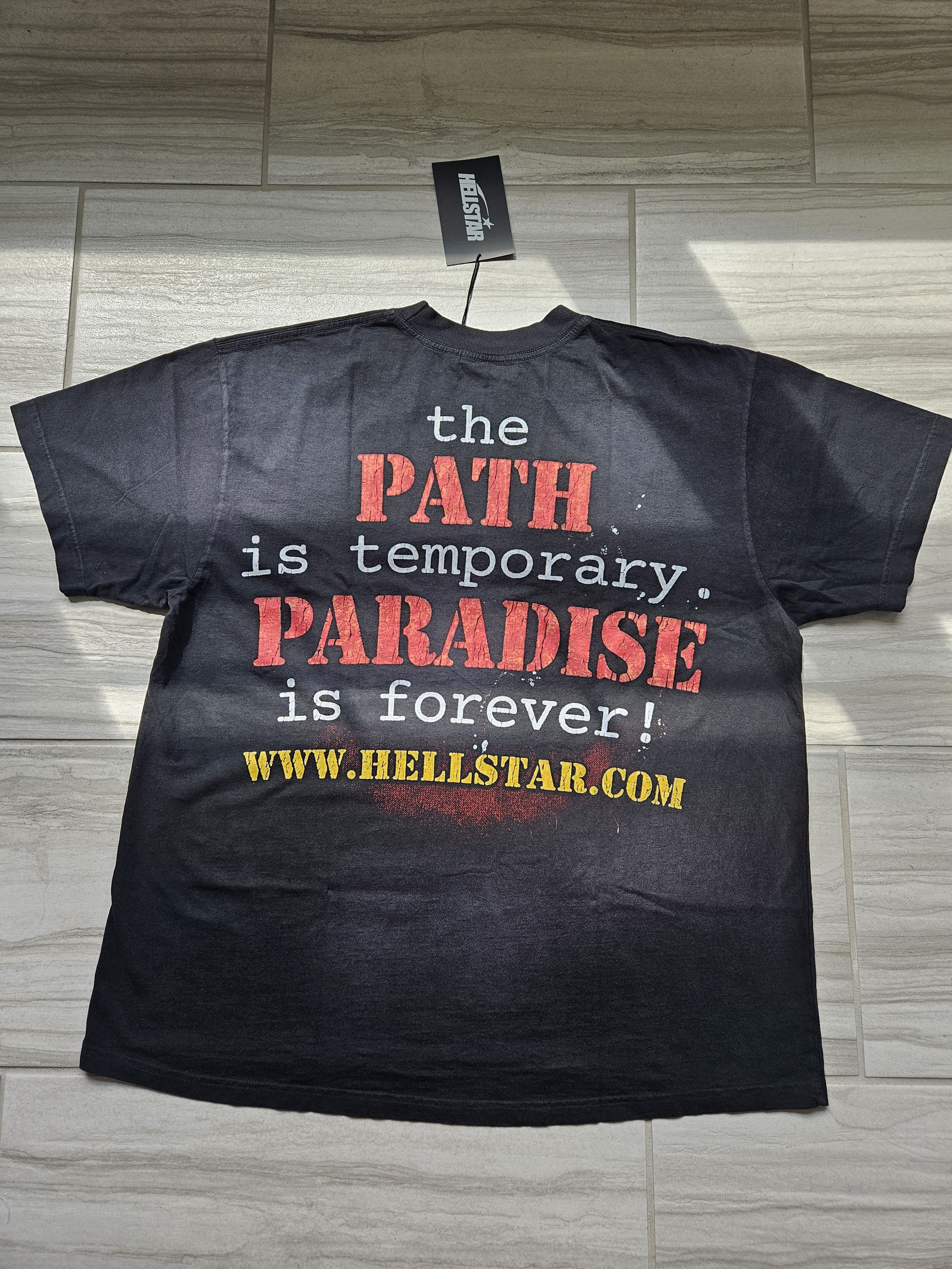 HELLSTAR Mercy Dog Path To Paradise Lambs Black T Shirt Size US L / EU 52-54 / 3 - 2 Thumbnail