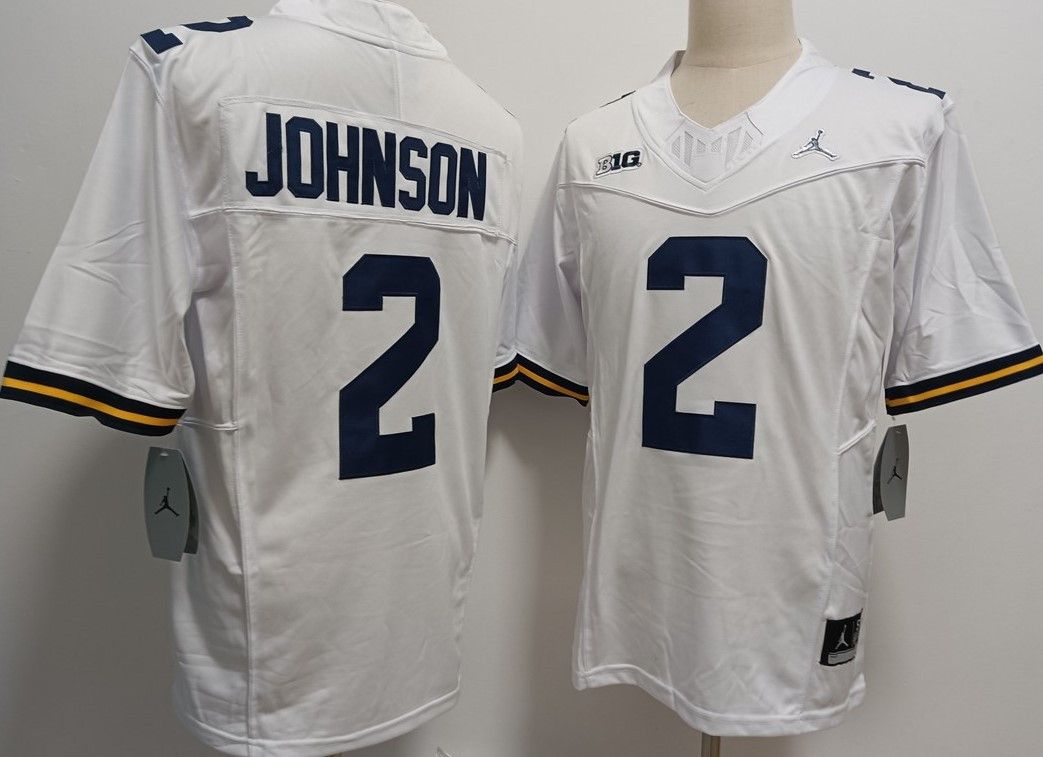 Other Men's Michigan Wolverines 2 Johnson White Jerseys Size US XL / EU 56 / 4 - 1 Thumbnail