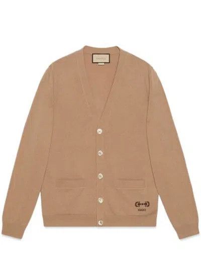 Gucci oc11z1025 Dup / Sweater Knitwear Monogram Wool in Brown Size US XL / EU 56 / 4 - 1 Thumbnail