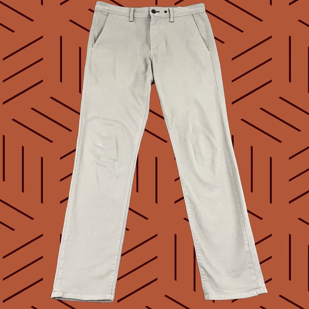 Rag & Bone RAG & BONE Slim Fit Chino Pants Mens 34x32 Drizzle Gray Casual Career Golf Size US 34 / EU 50 - 1 Thumbnail