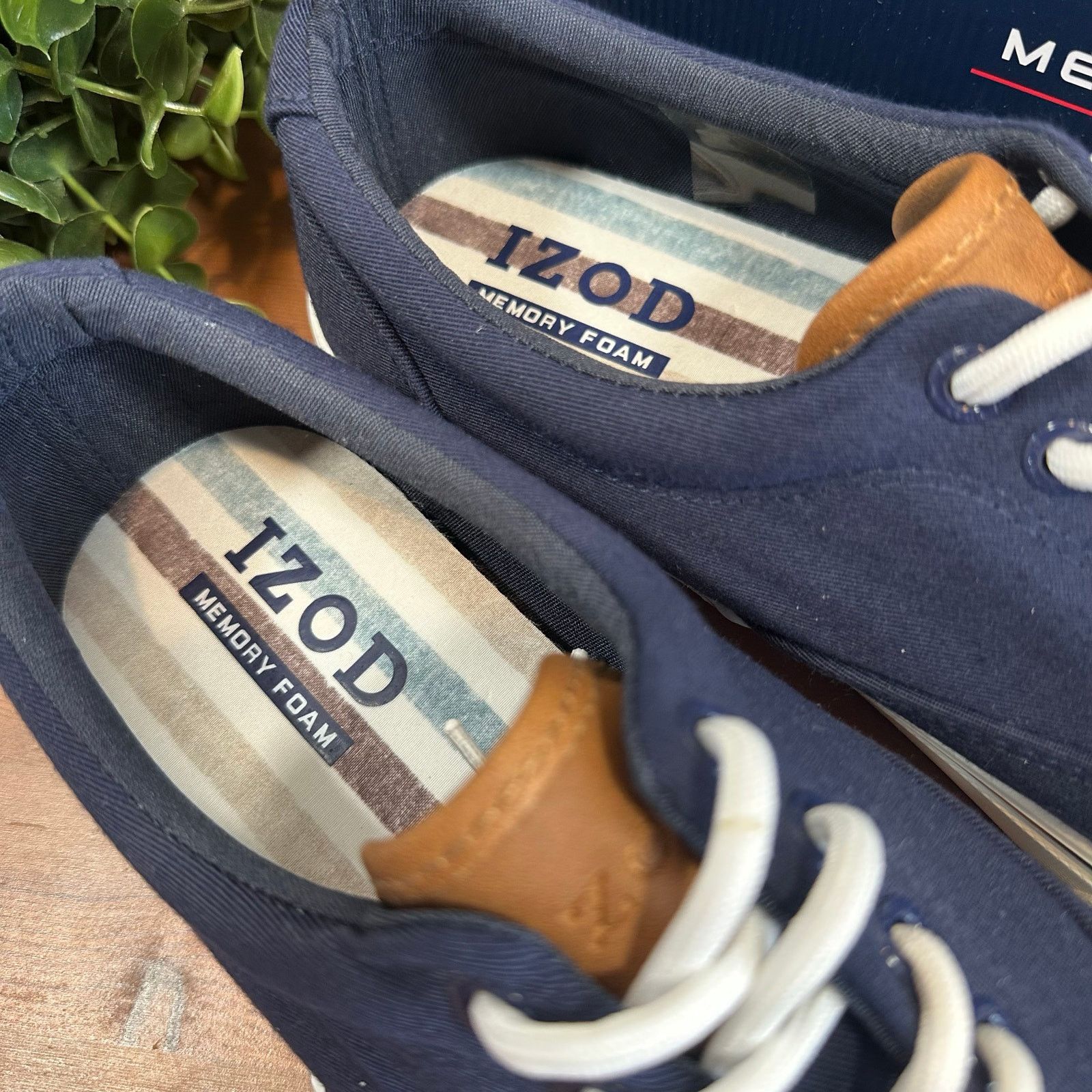 Izod Izod Men's Rangley Canvas Memory Foam Lace Up Shoes Size 13 Size US 13 / EU 46 - 6 Thumbnail