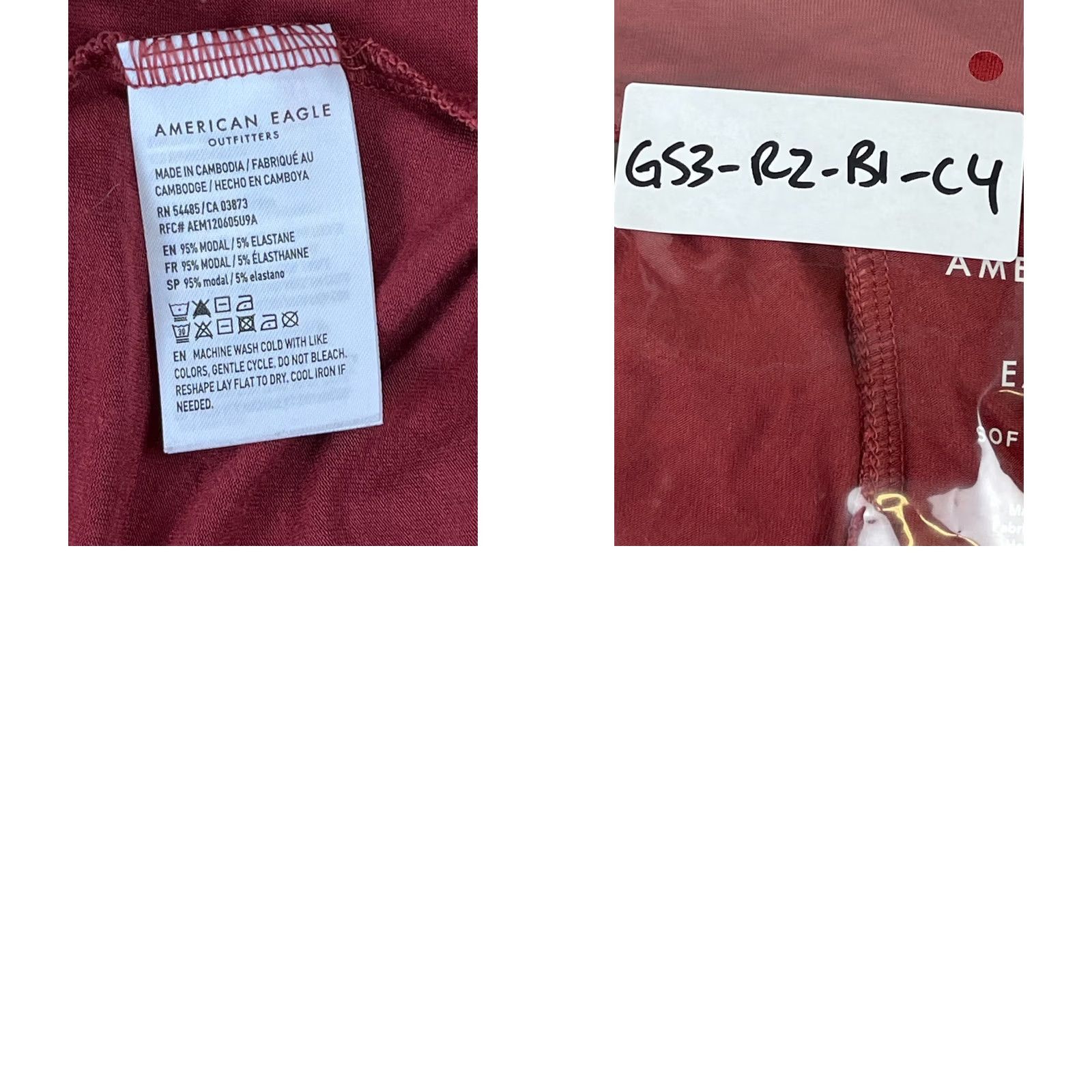 American Eagle Outfitters American Eagle Outfitters T Shirt Womens M V-Neck Short Sleeve Red Modal Soft Casual Size M / US 6-8 / IT 42-44 - 8 Thumbnail