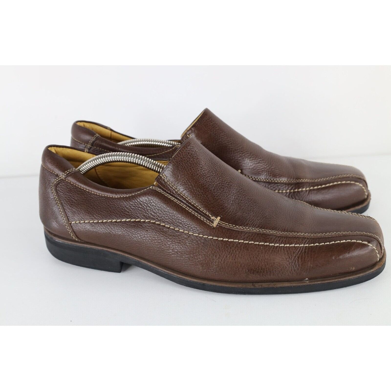 Sandro Moscoloni Sandro Moscolini Distressed Brazil Leather Slip On Loafers Size US 11.5 / EU 44-45 - 4 Thumbnail