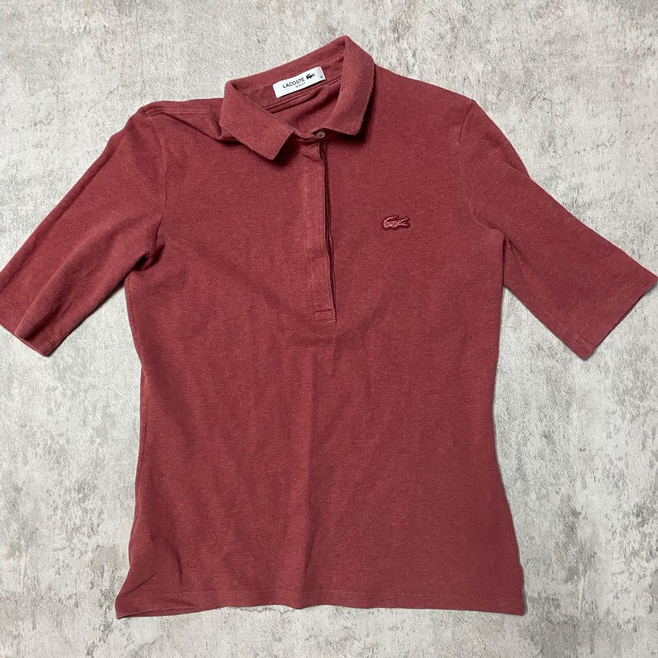 Other Burgundy Lacoste short sleeve polo shirtc 36 Size US M / EU 48-50 / 2 - 1 Thumbnail