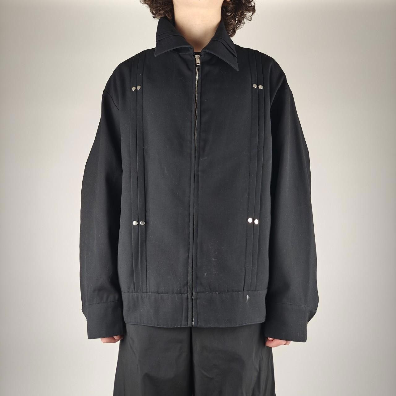 Anti Black Wool Zip Jacket