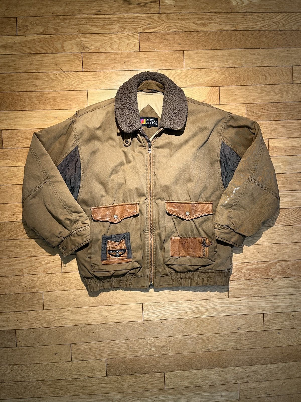 Vintage Vintage 90s Flight jacket / Bomber Size US M / EU 48-50 / 2 - 1 Thumbnail