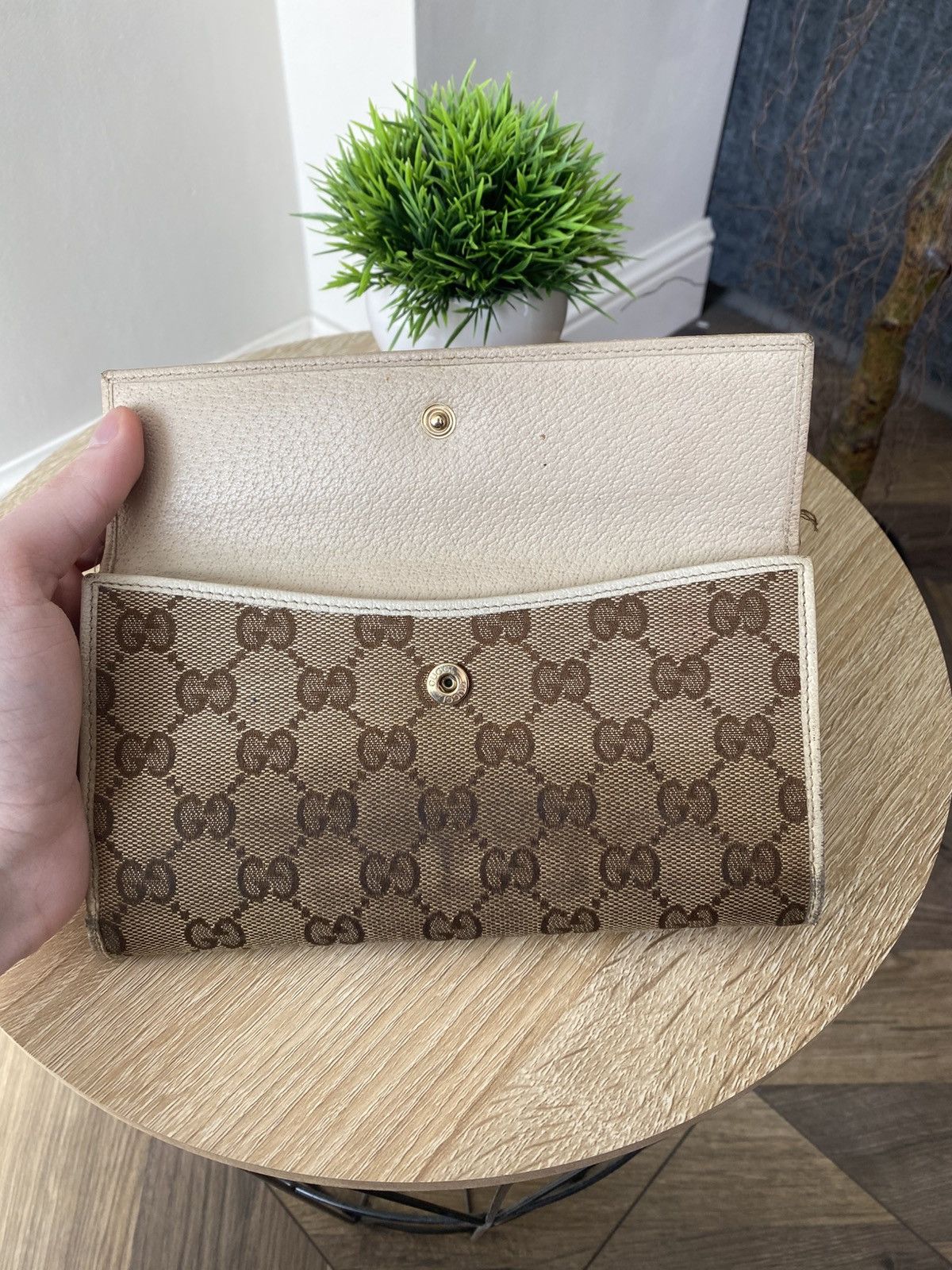 Gucci Vintage Gucci Logo Monogram Wallet Size ONE SIZE - 10 Thumbnail