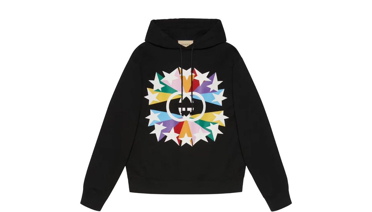 Gucci Interlocking G Burst Print Hoodie