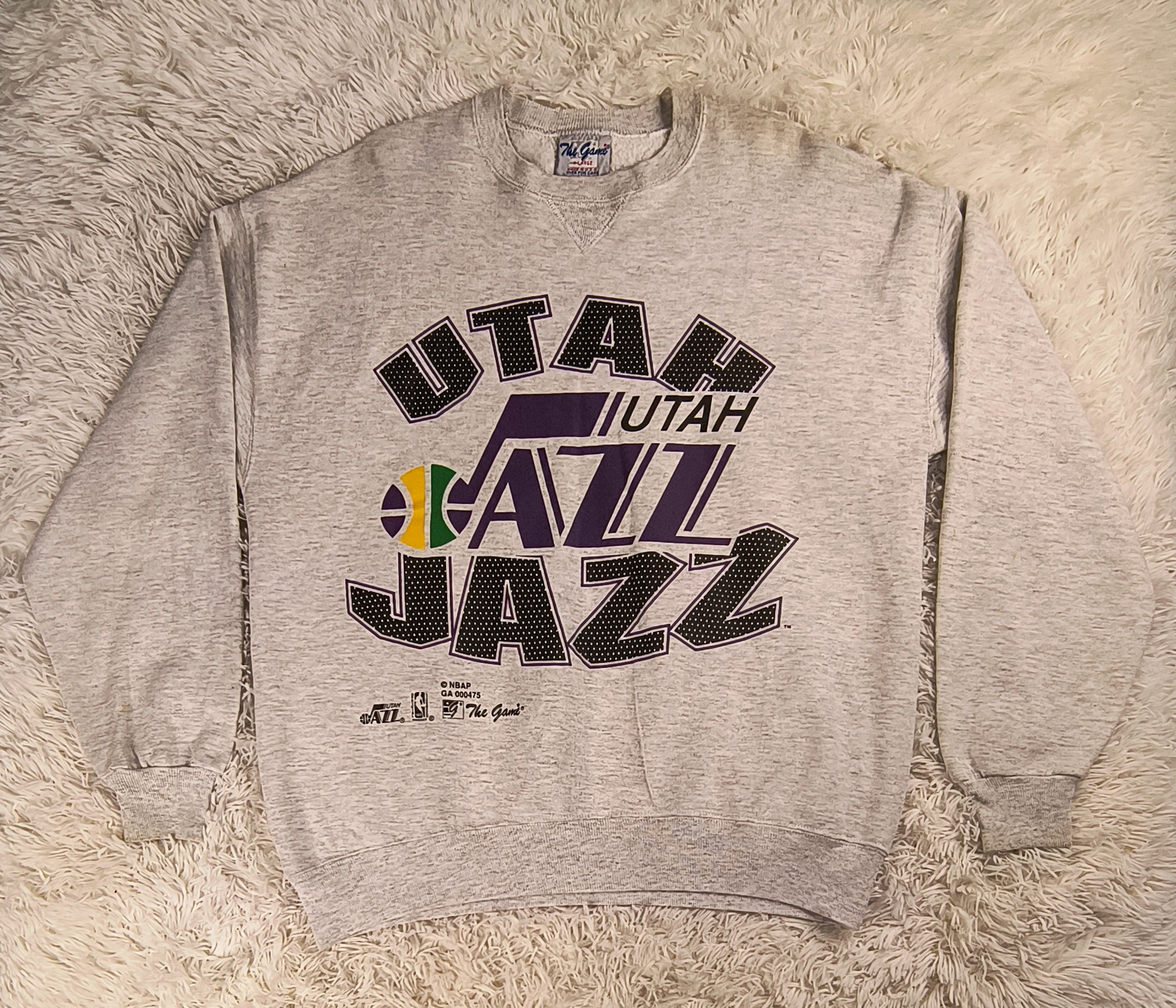 NBA Vintage NBA Utah Jazz 90s crewneck sweatshirt Size US XL / EU 56 / 4 - 2 Thumbnail