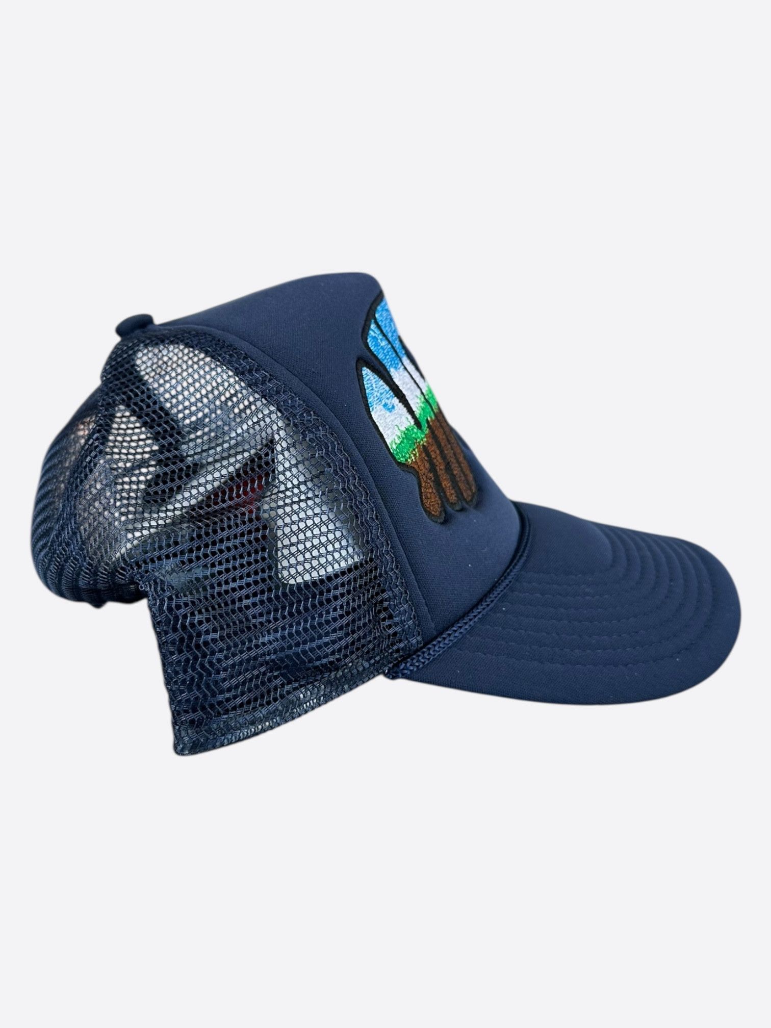 Who Decides War Who Decides War Navy MRDR Embroidered Patch Trucker Hat Size ONE SIZE - 2 Thumbnail