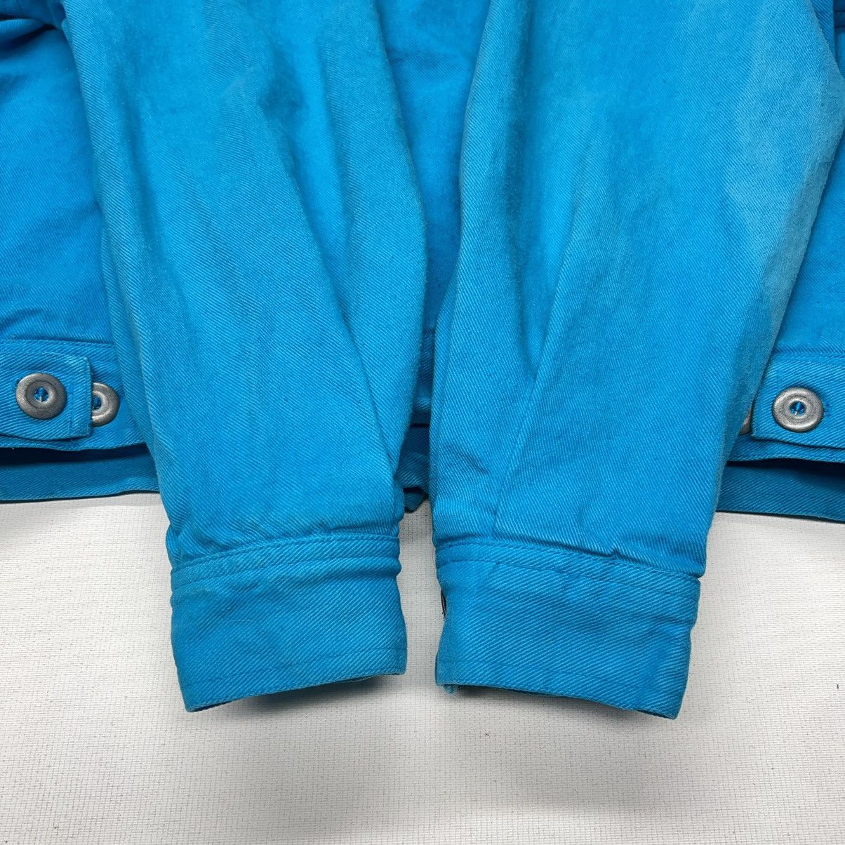 Vintage VTG Garron Jean Jacket Blue Denim Button Dyed Washed Y2K Size M / US 6-8 / IT 42-44 - 18 Thumbnail