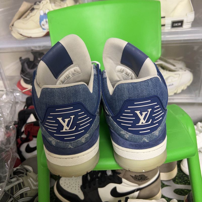 Louis Vuitton Louis Vuitton Blue Vintage Trainer Sneakers -2508 Size US 10 / EU 43 - 1 Thumbnail