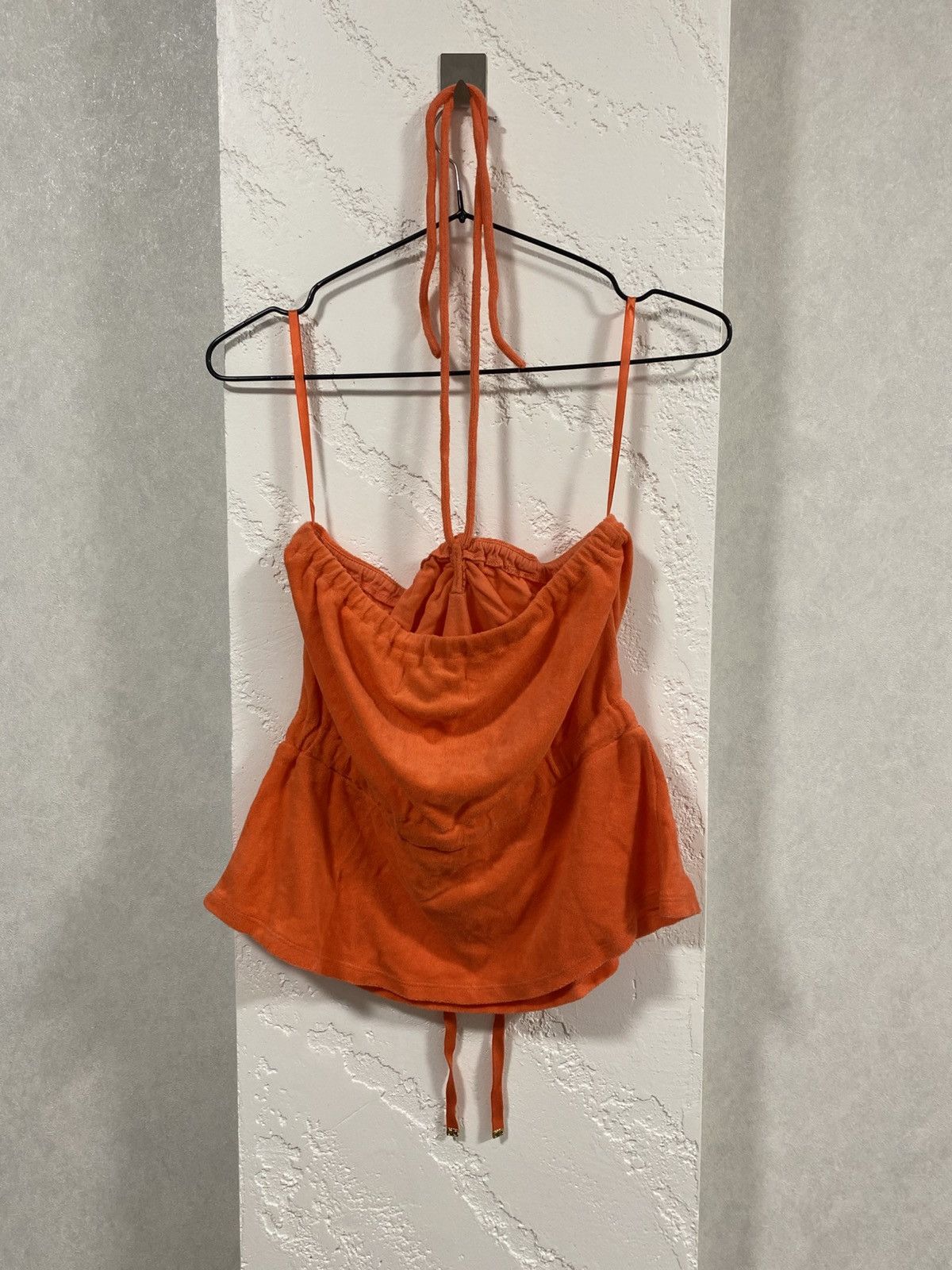 Juicy Couture Juicy Couture Y2K Safety Orange Halter Top Terry Size: S Size S / US 4 / IT 40 - 10 Thumbnail