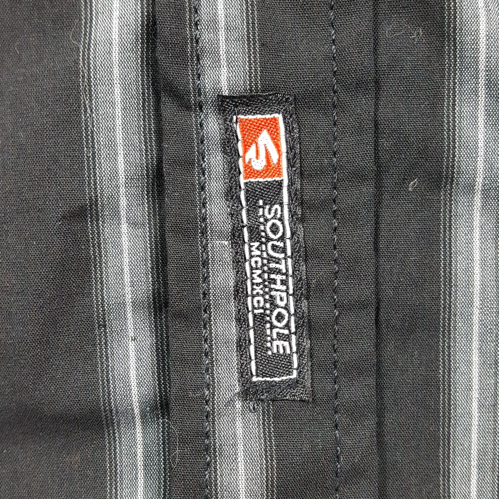 Southpole VINTAGE Y2K Southpole Black Striped Button-Up Shirt XL Mens Grunge Preppy Collared Retro Surf 90s Size US XL / EU 56 / 4 - 5 Thumbnail