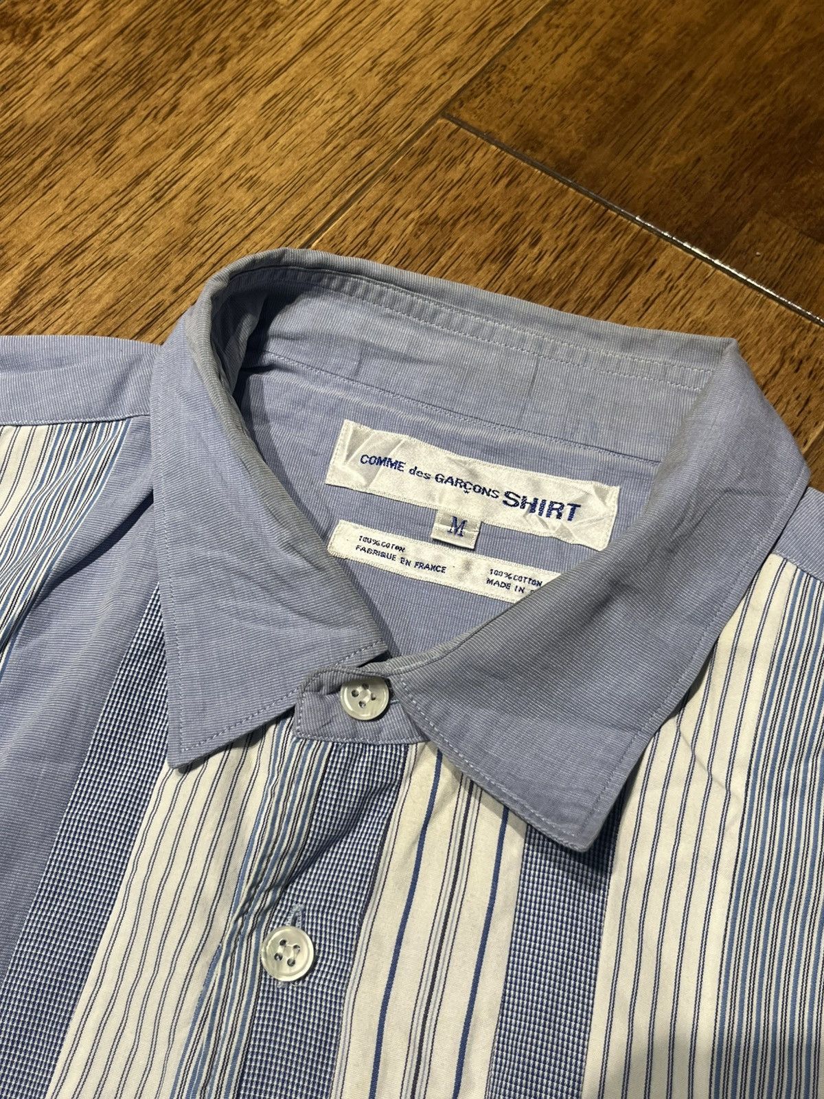 Comme des Garcons 💸ACCEPT BINDING💸 90s Vintage Comme des Garcons Stripe Shirt Size US M / EU 48-50 / 2 - 5 Thumbnail