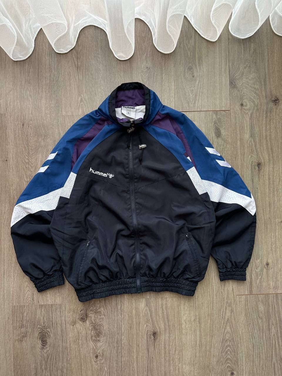 Hummel × Vintage Vintage Hummel Nylon Drill Tracksuit Size US S / EU 44-46 / 1 - 4 Thumbnail
