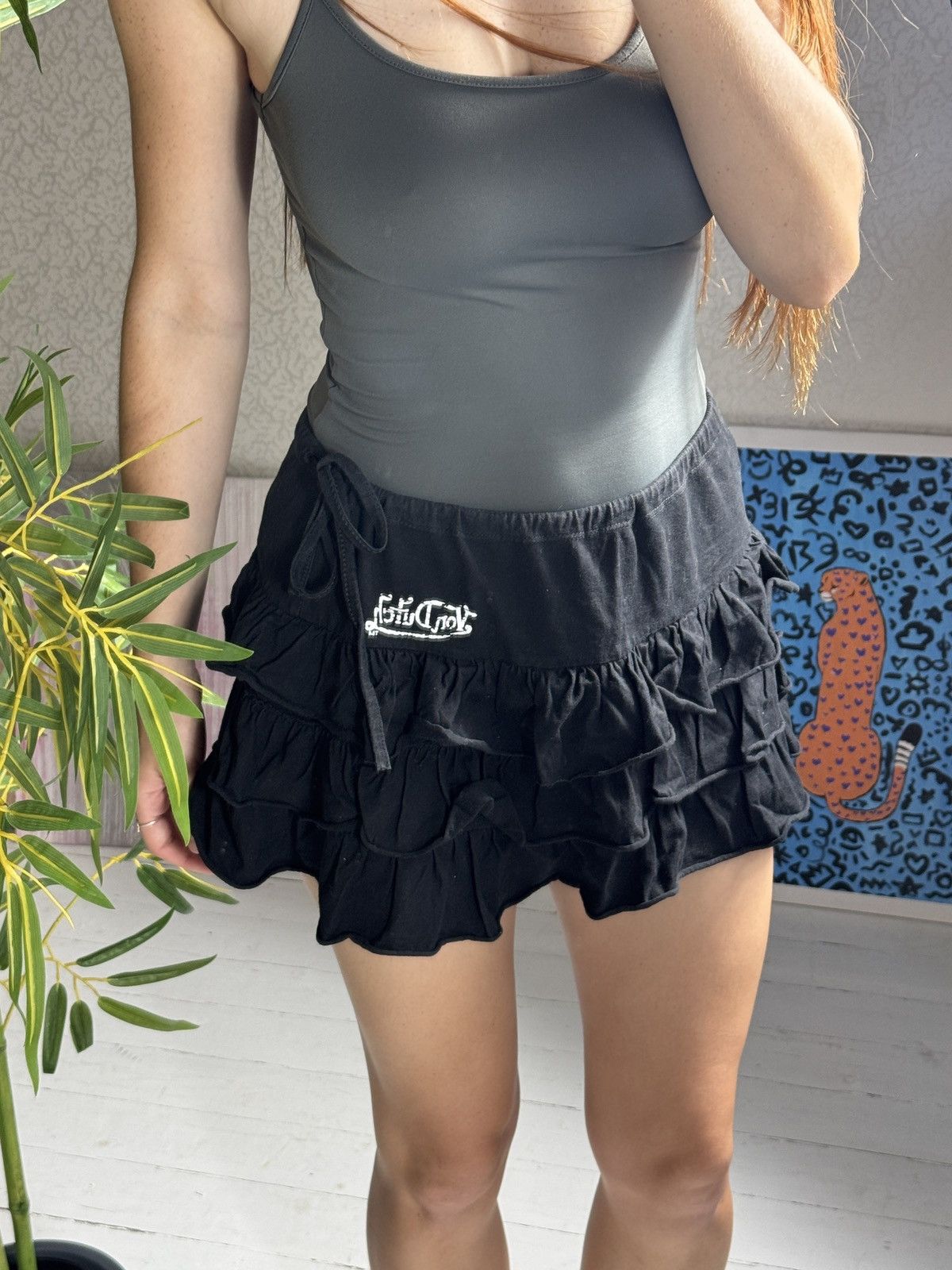Von Dutch VINTAGE VON DUTCH 2000s RUSHES MINI SKIRT Size 28" / US 6 / IT 42 - 2 Thumbnail