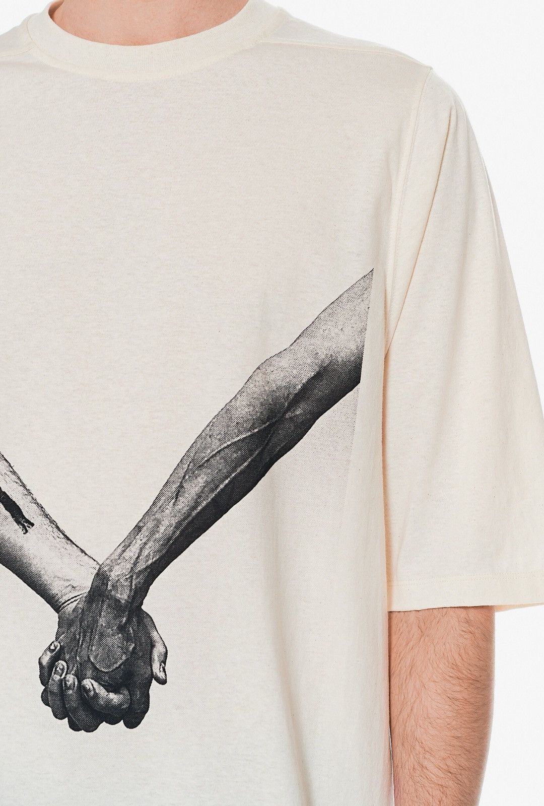 Rick Owens Last Rick Owens Organic Cotton Hands Print Jumbo T-shirt Size US XXL / EU 58 / 5 - 3 Thumbnail