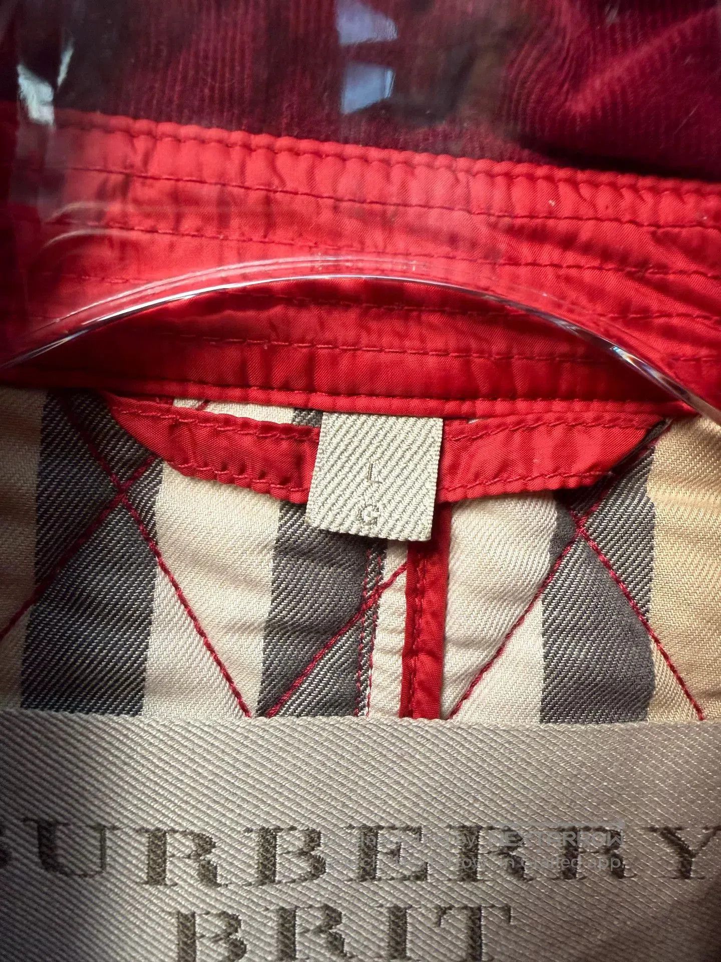 Burberry Burberry Brit Red Quilted Cotton Jacket. Size US L / EU 52-54 / 3 - 2 Thumbnail