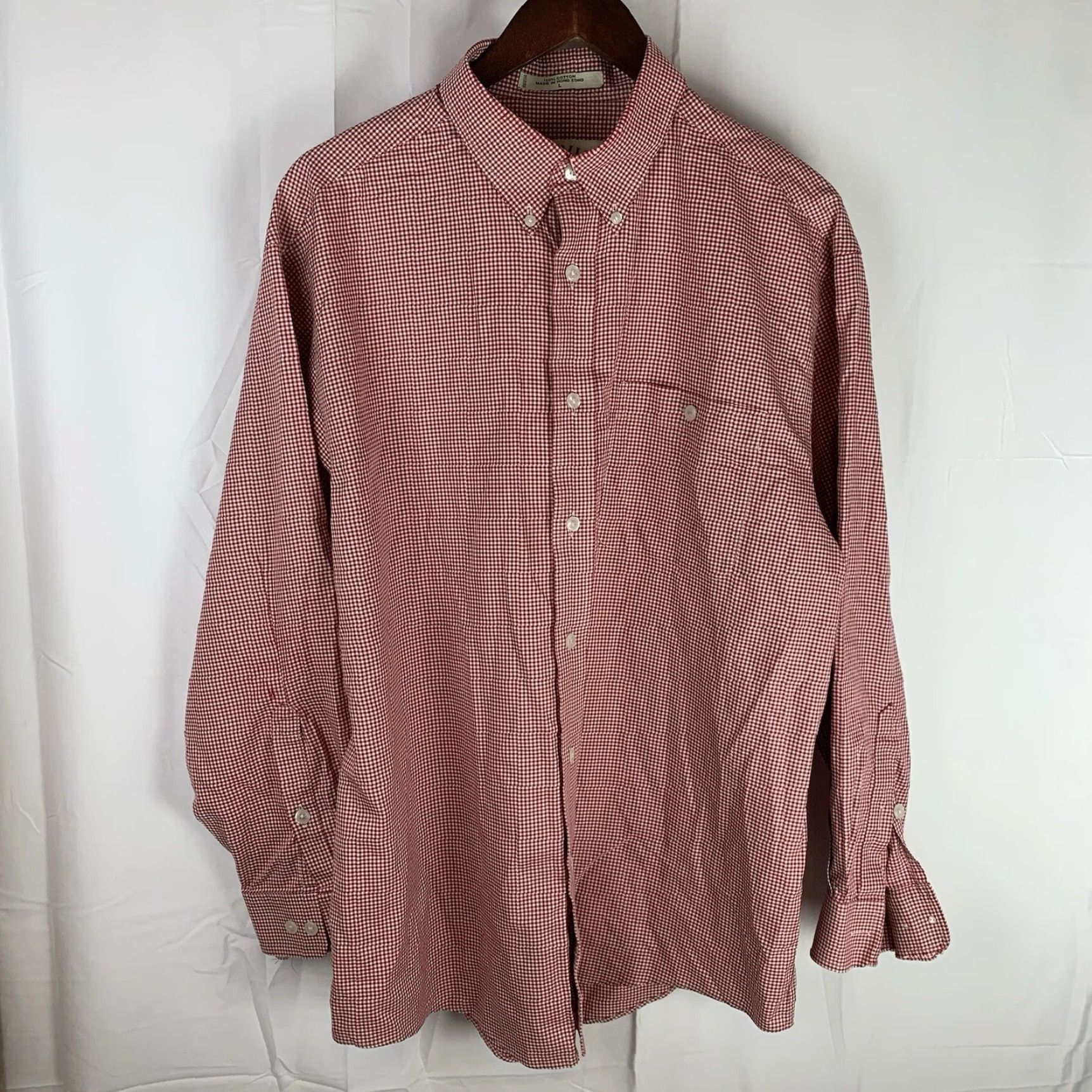 Orvis Orvis Shirt Mens Large Red Gingham Check Long Sleeve Button Down Cotton flaw Size US L / EU 52-54 / 3 - 2 Thumbnail