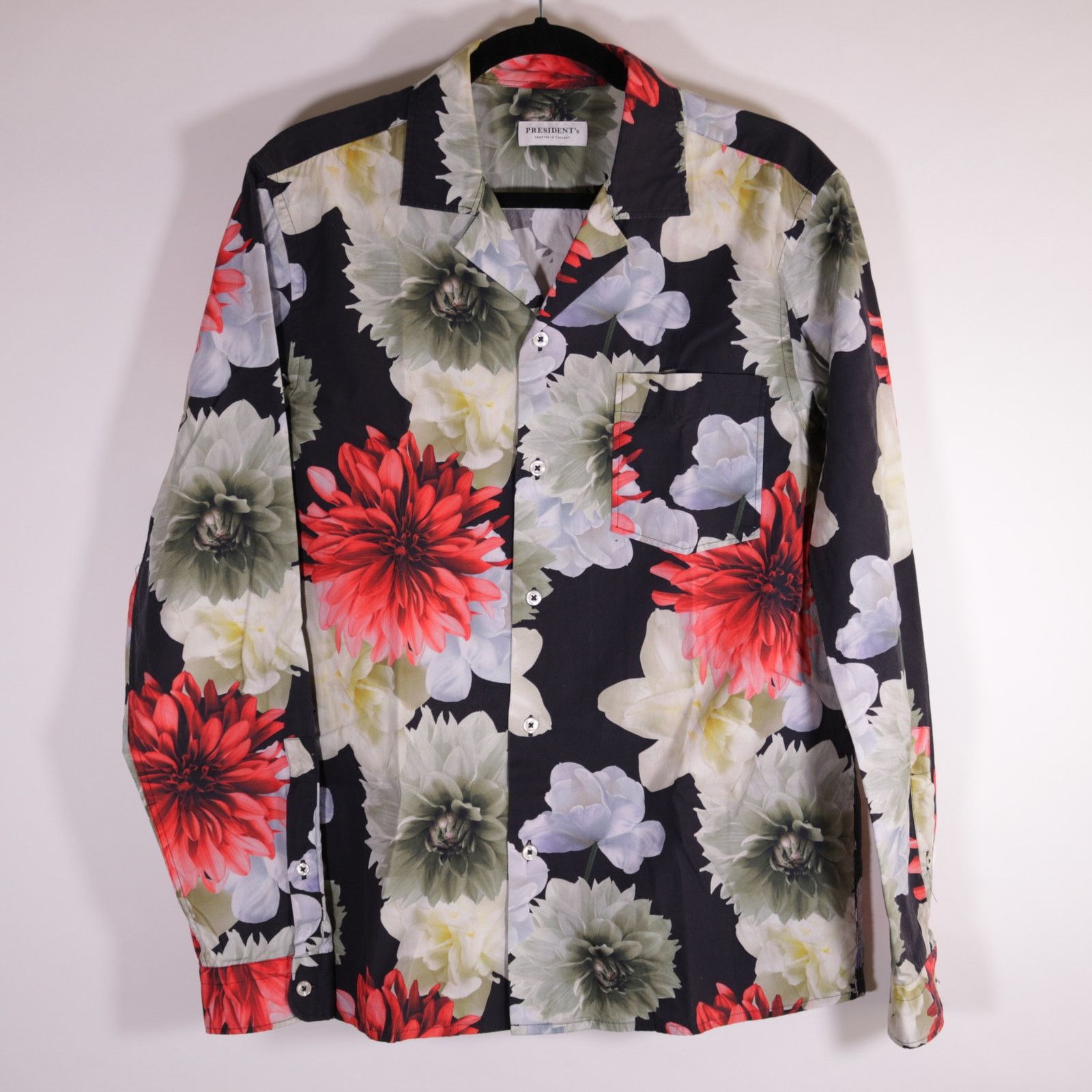 President's President's Tuscany Floral Print Rangi Shirt Medium Size US M / EU 48-50 / 2 - 1 Thumbnail