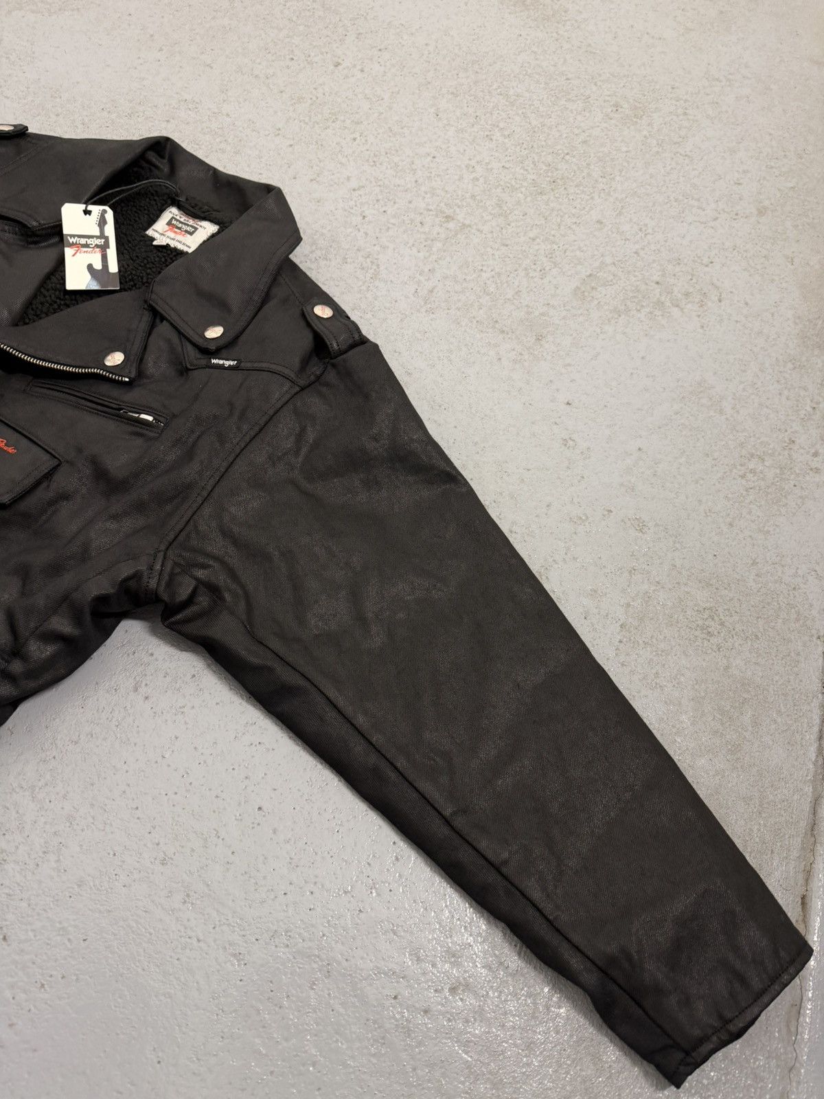 Wrangler Wrangler x Fender Soft Leather Insulated Cropped Jacket Size M / US 6-8 / IT 42-44 - 11 Thumbnail