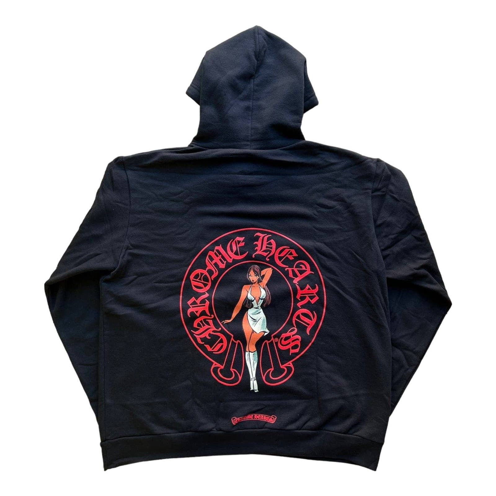Pre-owned Chrome Hearts Online Exclusive Deadly Doll Hooded Sweatshirt In Multicolor