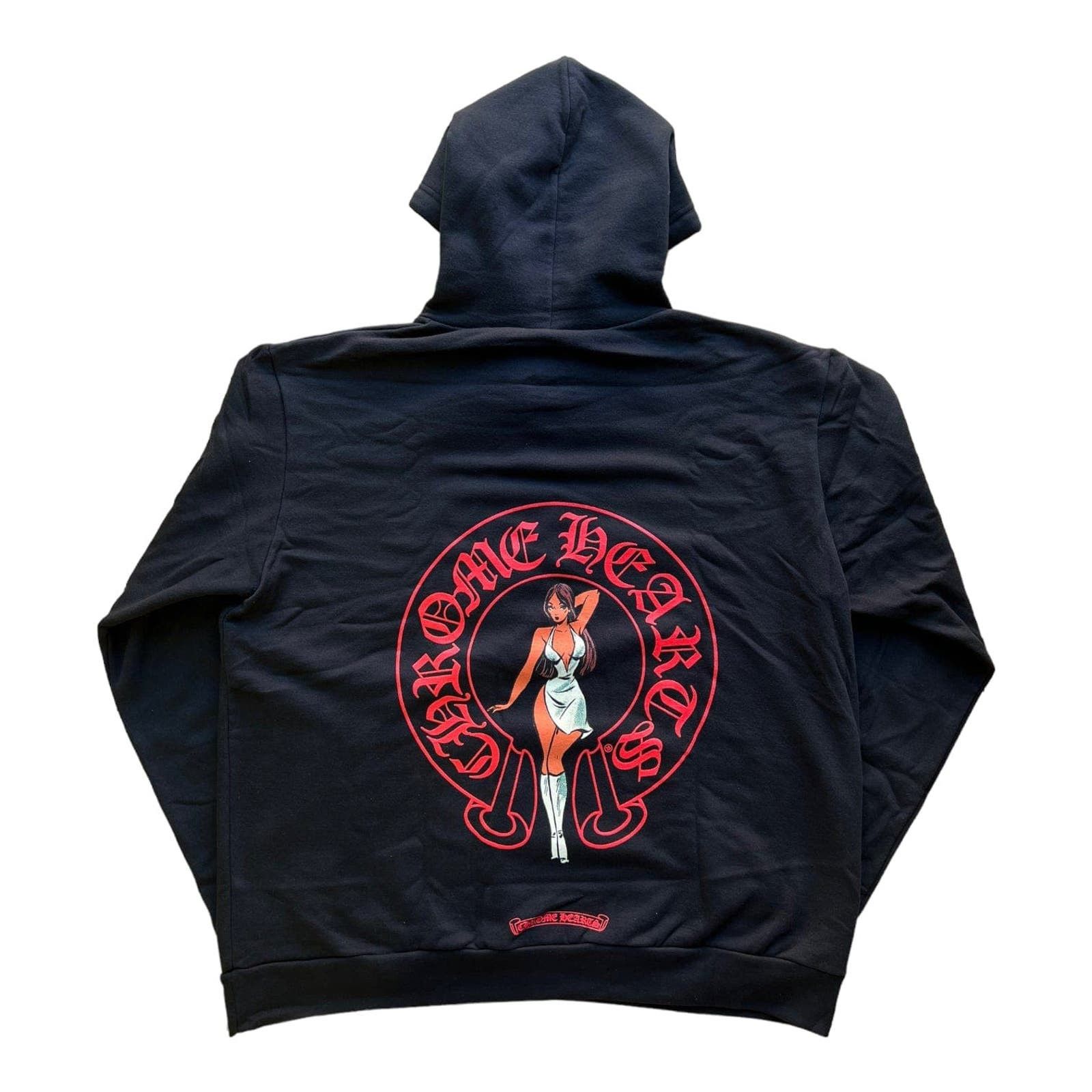 image of Chrome Hearts Online Exclusive Deadly Doll Hooded Sweatshirt, Men's (Size Medium)