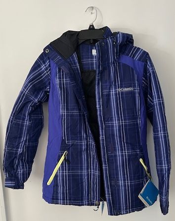 Columbia Columbia Jacket Snowy Lake Blue/Purple Plaid Small Size S / US 4 / IT 40 - 1 Thumbnail