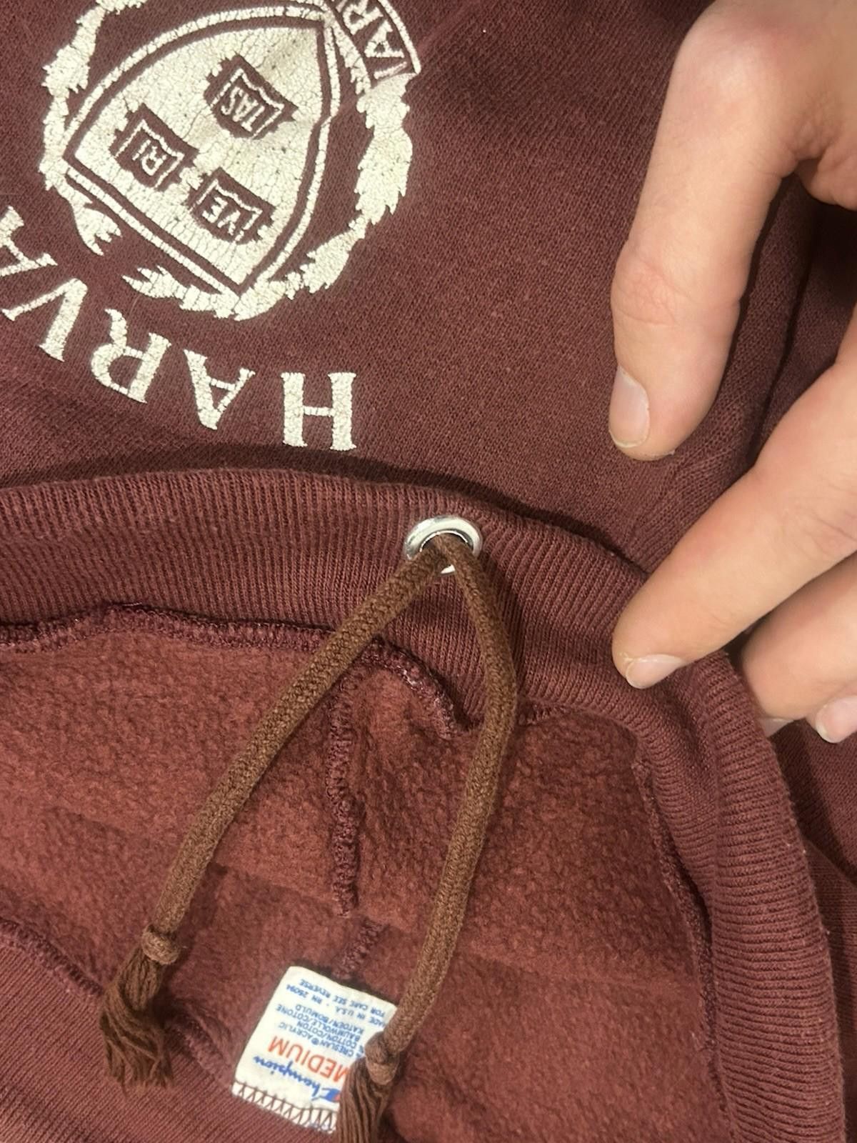 Champion Vintage 80s Made in USA Champion Harvard Maroon Sweatpants Size US 32 / EU 48 - 2 Thumbnail