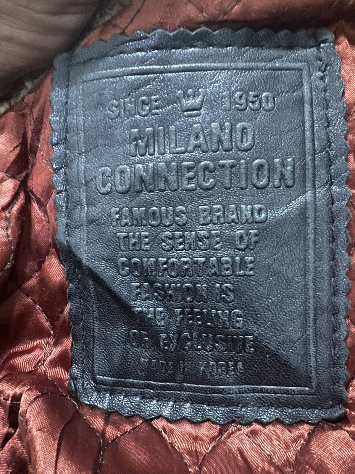 Vintage Very Nice Leather Jacket MILANO. (GJ37) Size US L / EU 52-54 / 3 - 2 Thumbnail