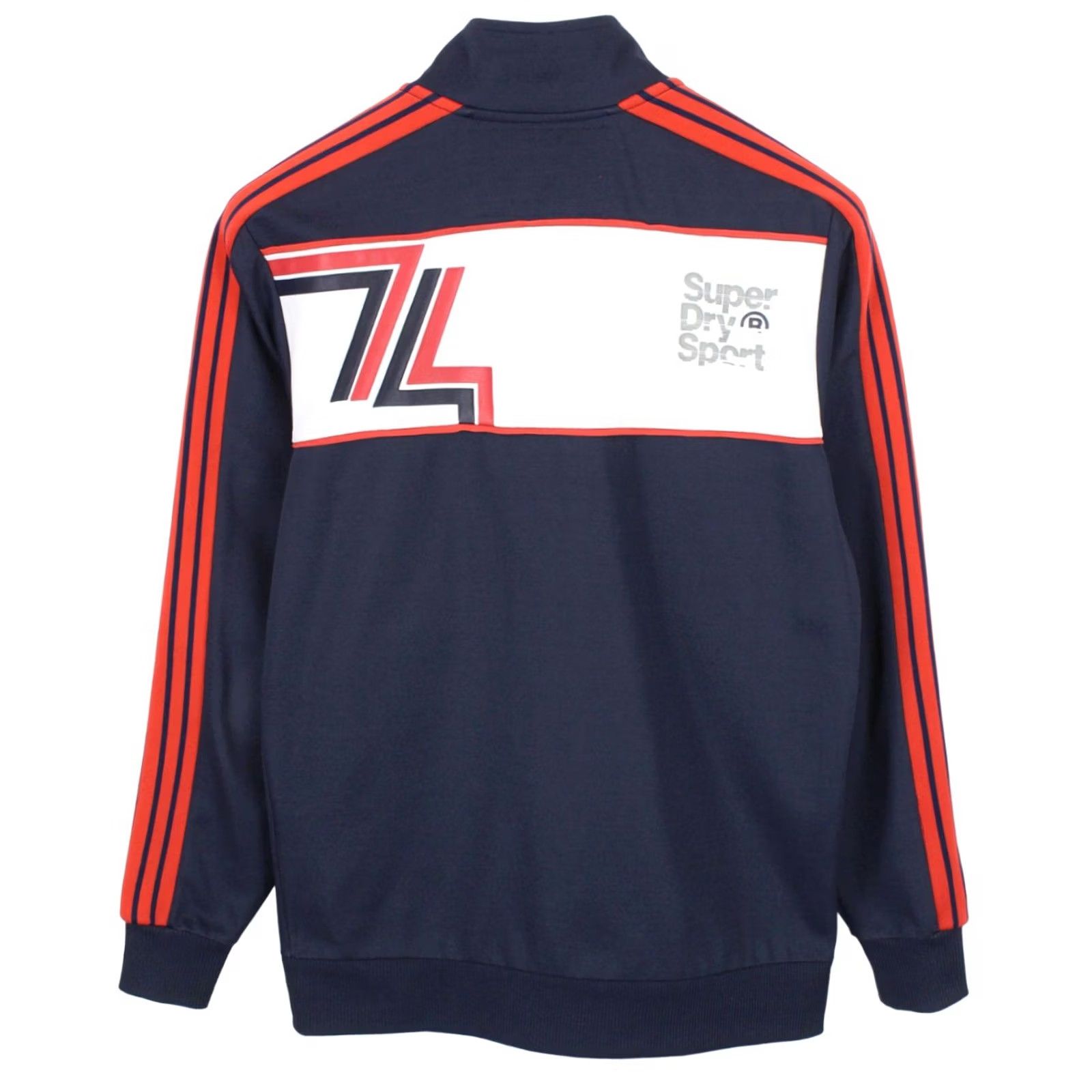 Superdry SUPERDRY Sport Sweatshirt Men's SMALL Full Zip High Collar Track Top Navy Size US S / EU 44-46 / 1 - 2 Thumbnail