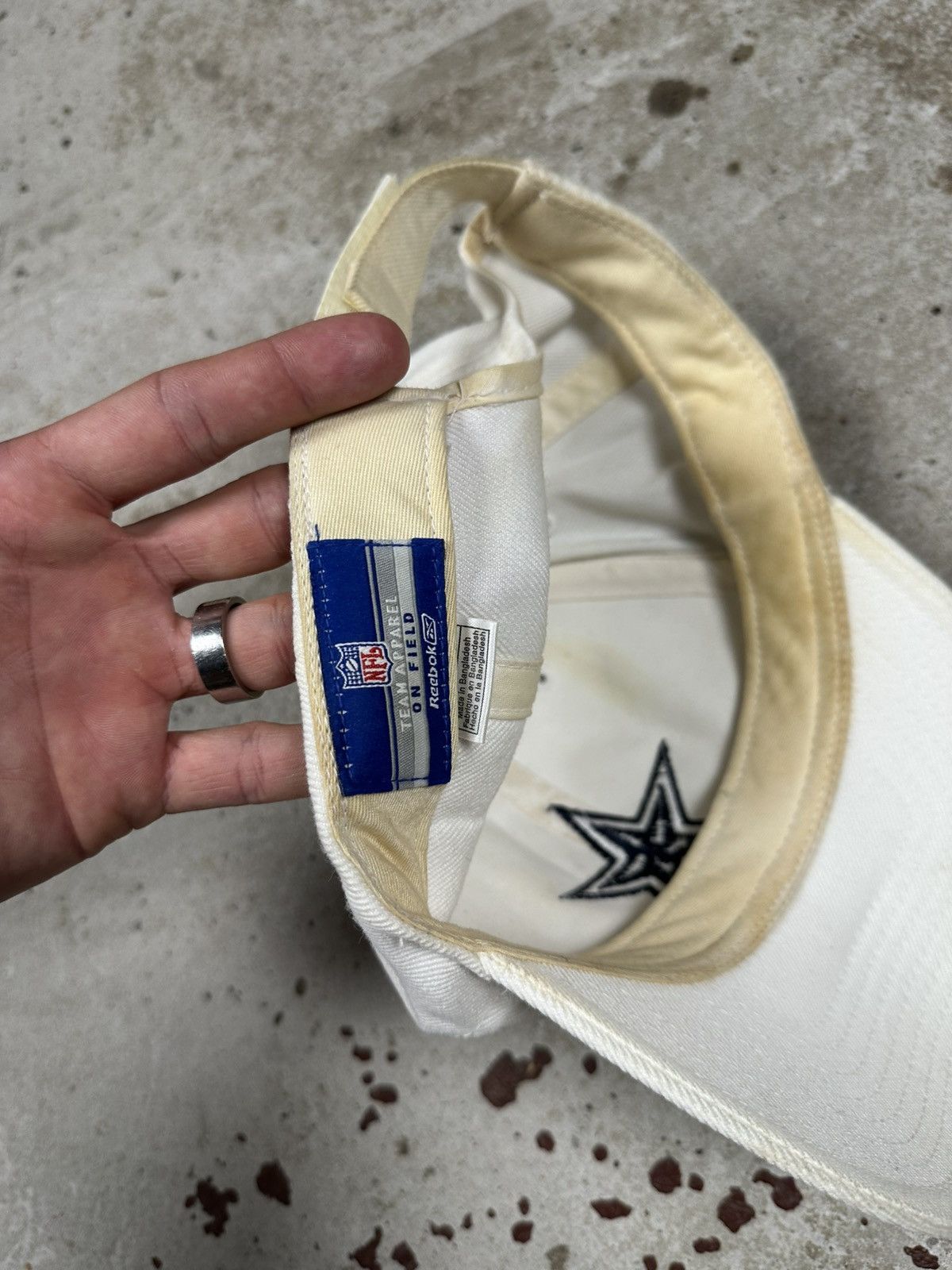 Reebok Vintage Y2K Reebok x NFL Dallas Cowboys White Hat Cap Size ONE SIZE - 13 Thumbnail