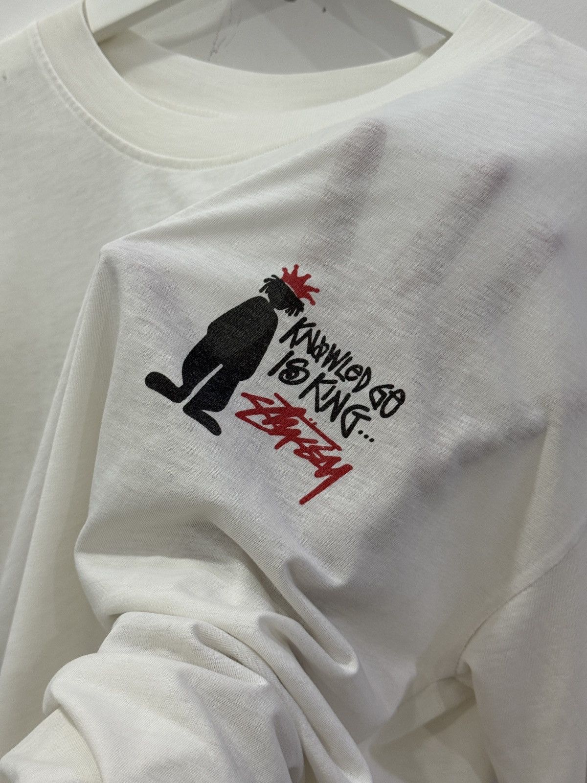 Stussy True Vintage 90s Stussy Knowledge Is King Rare Paper Thin Size US L / EU 52-54 / 3 - 9 Thumbnail