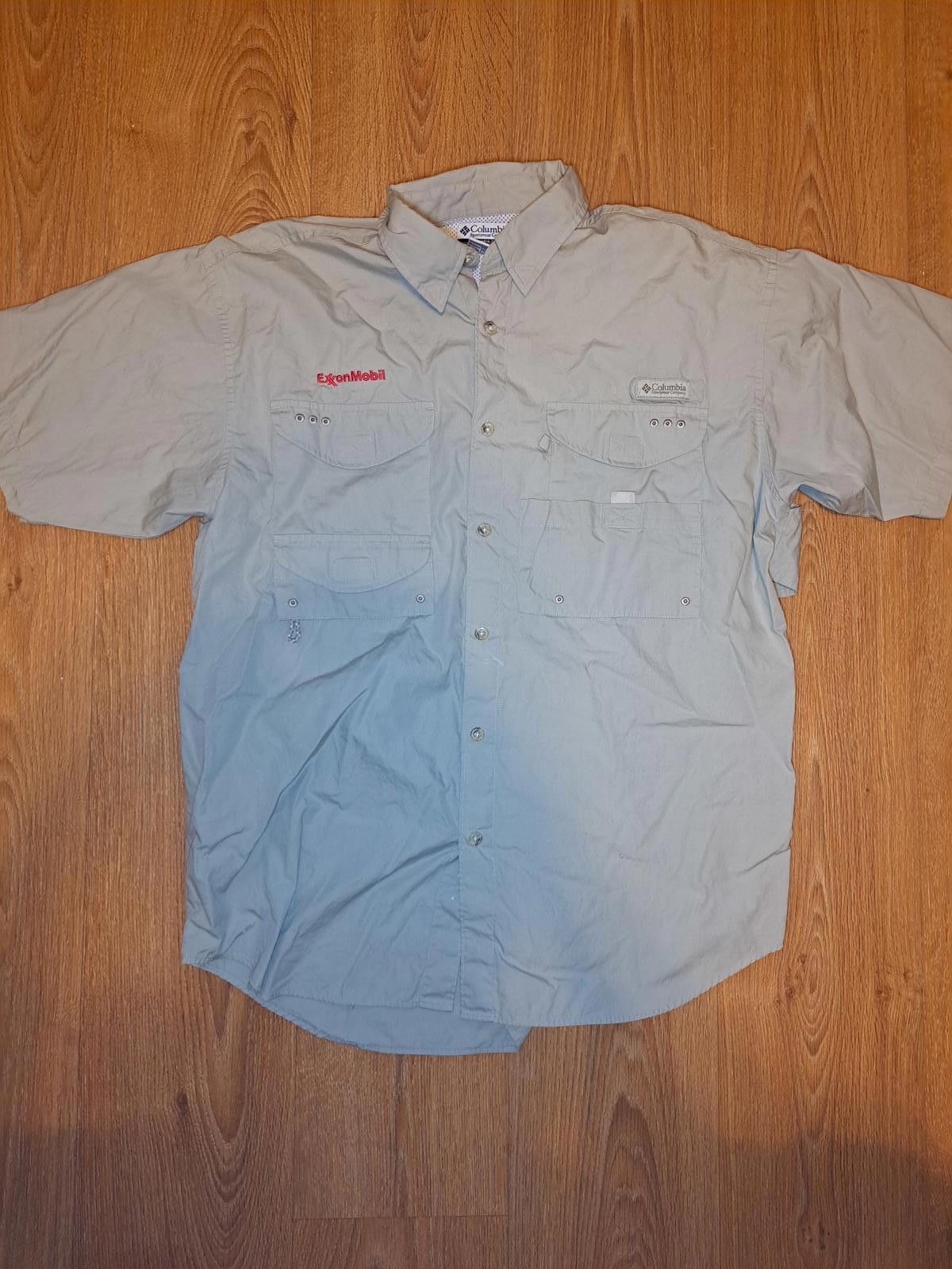 Columbia Columbia PFG Shirt Button Down Mens Medium Gray Cotton Size US M / EU 48-50 / 2 - 1 Thumbnail