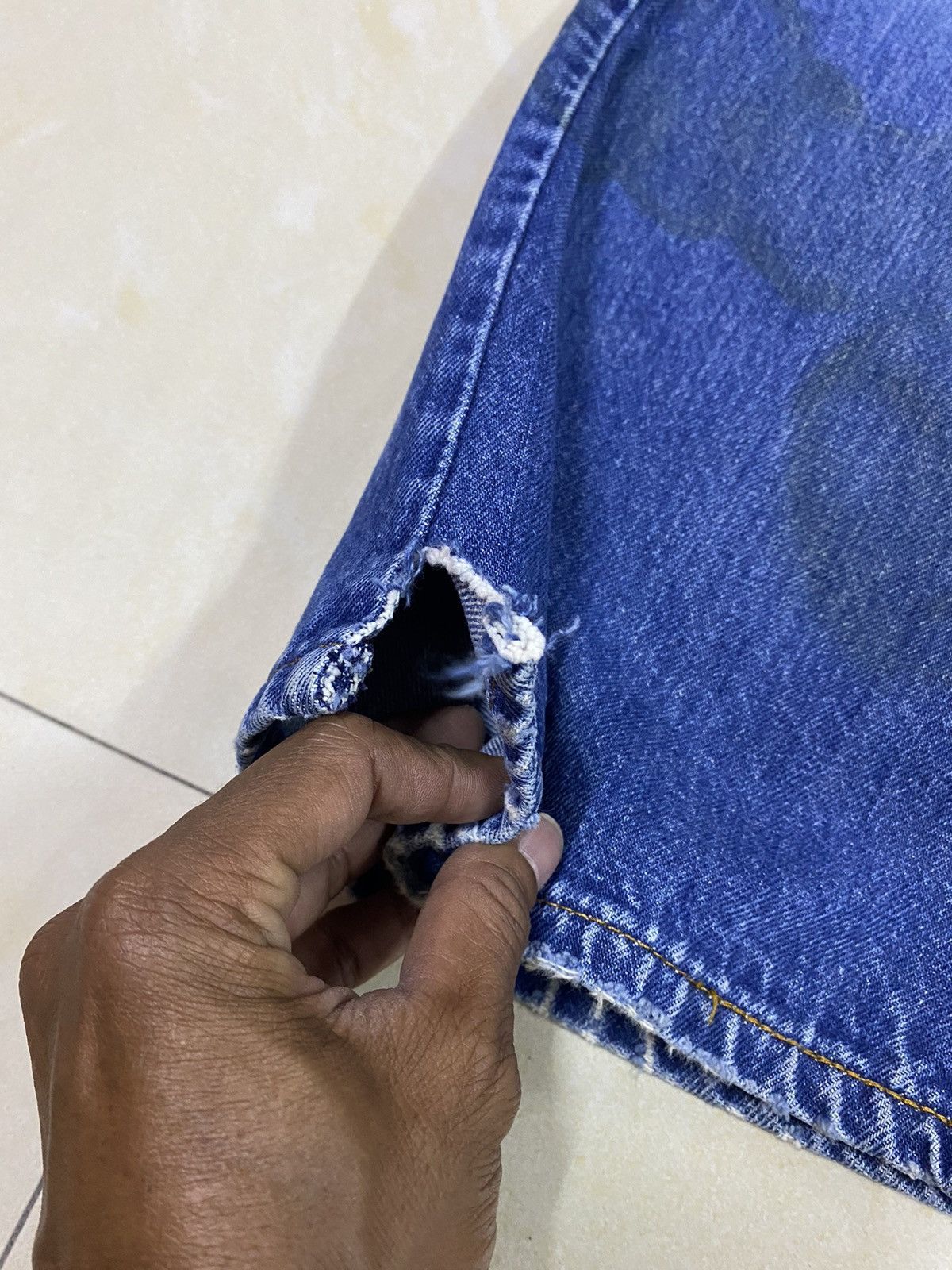 Levi's × Vintage Vintage Levis 517 Orange Tab Distressed Rusty Flared Denim Size US 34 / EU 50 - 8 Thumbnail